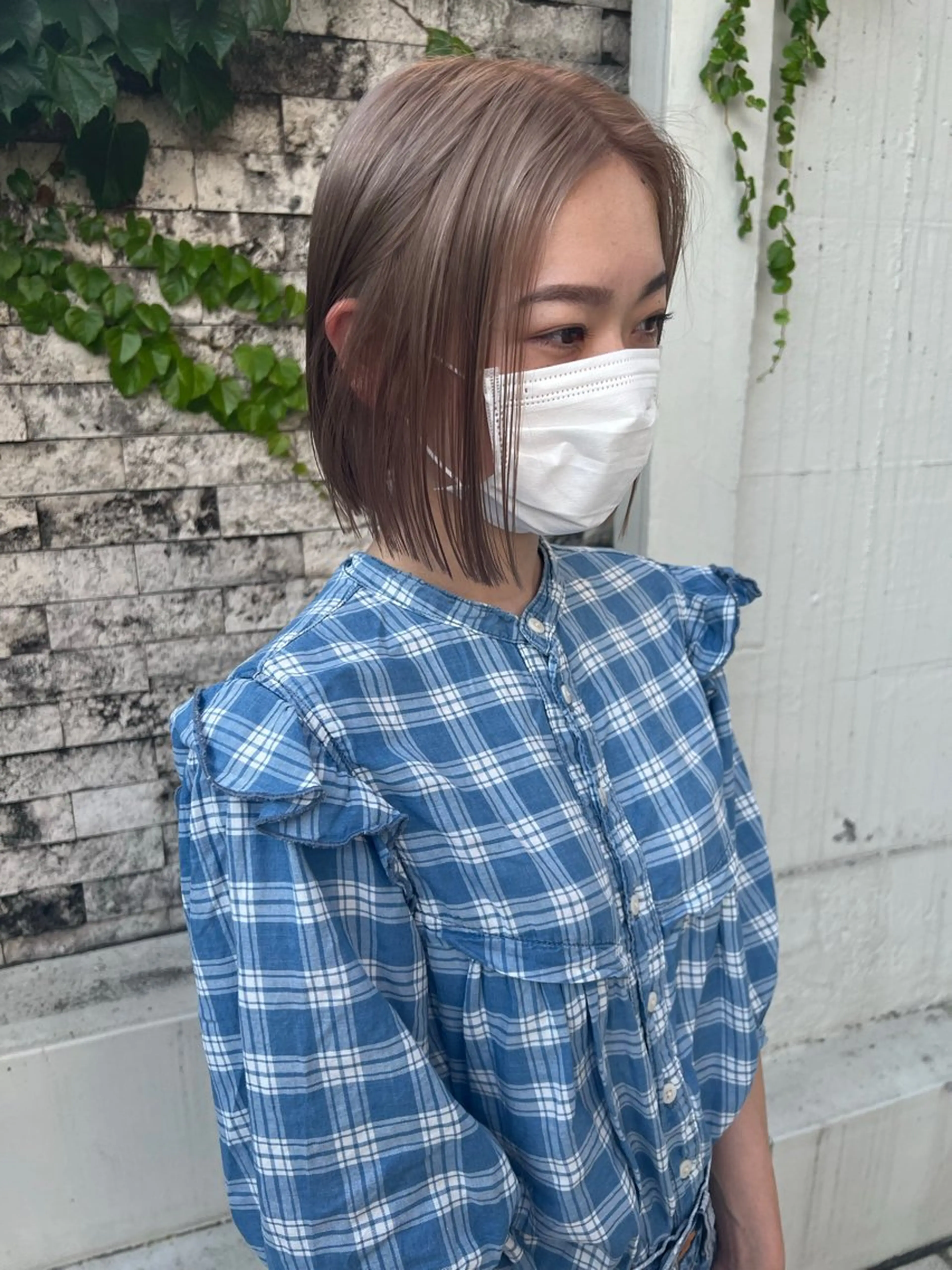 ミディアム ボブ 透明感カラー🌿ボブ ✨飛田　ケイのヘアスタイル