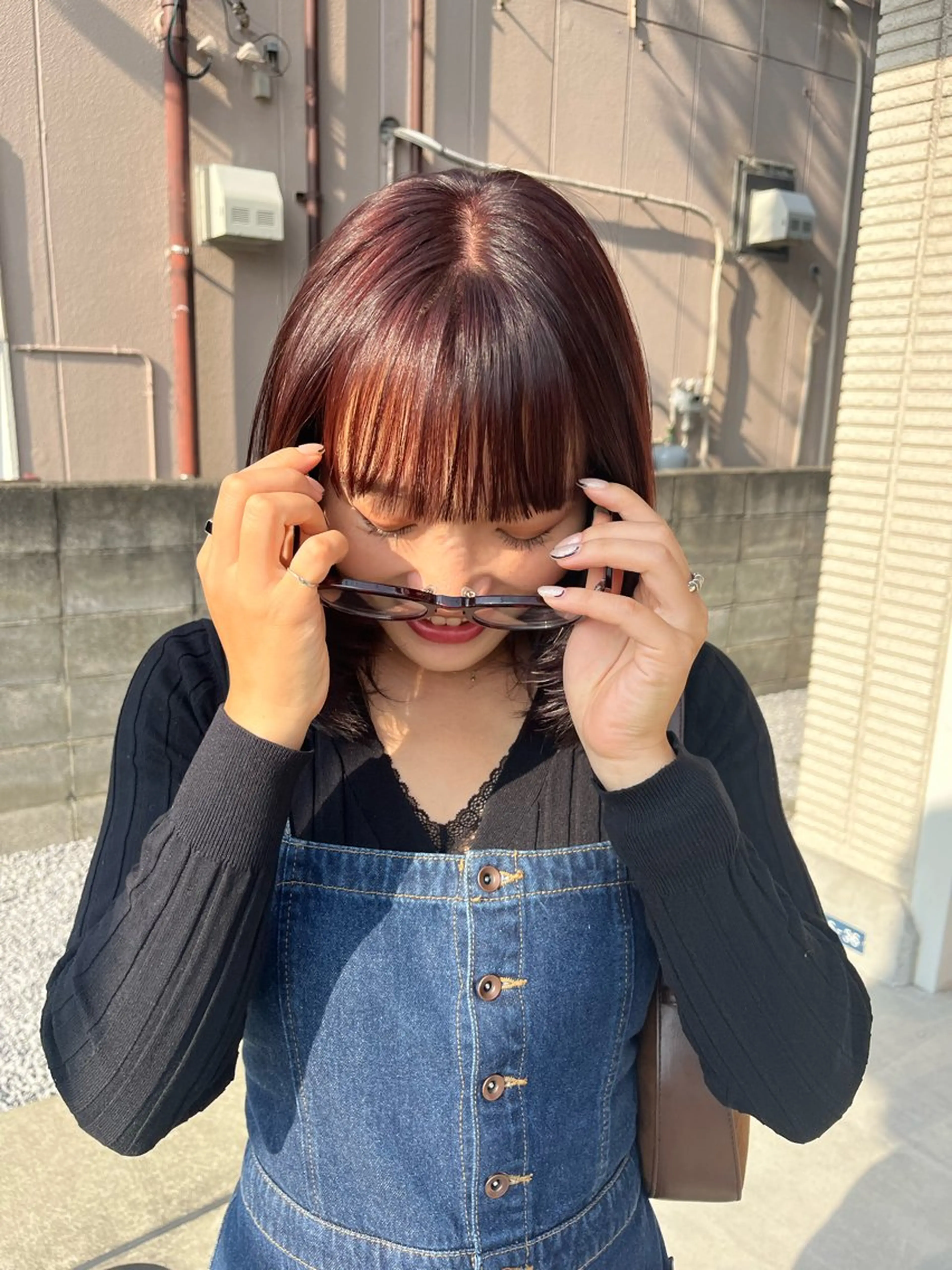 ミディアム カラー カット ヘアカラー トリートメント 🌼sunc HINAMI🌼のヘアスタイル