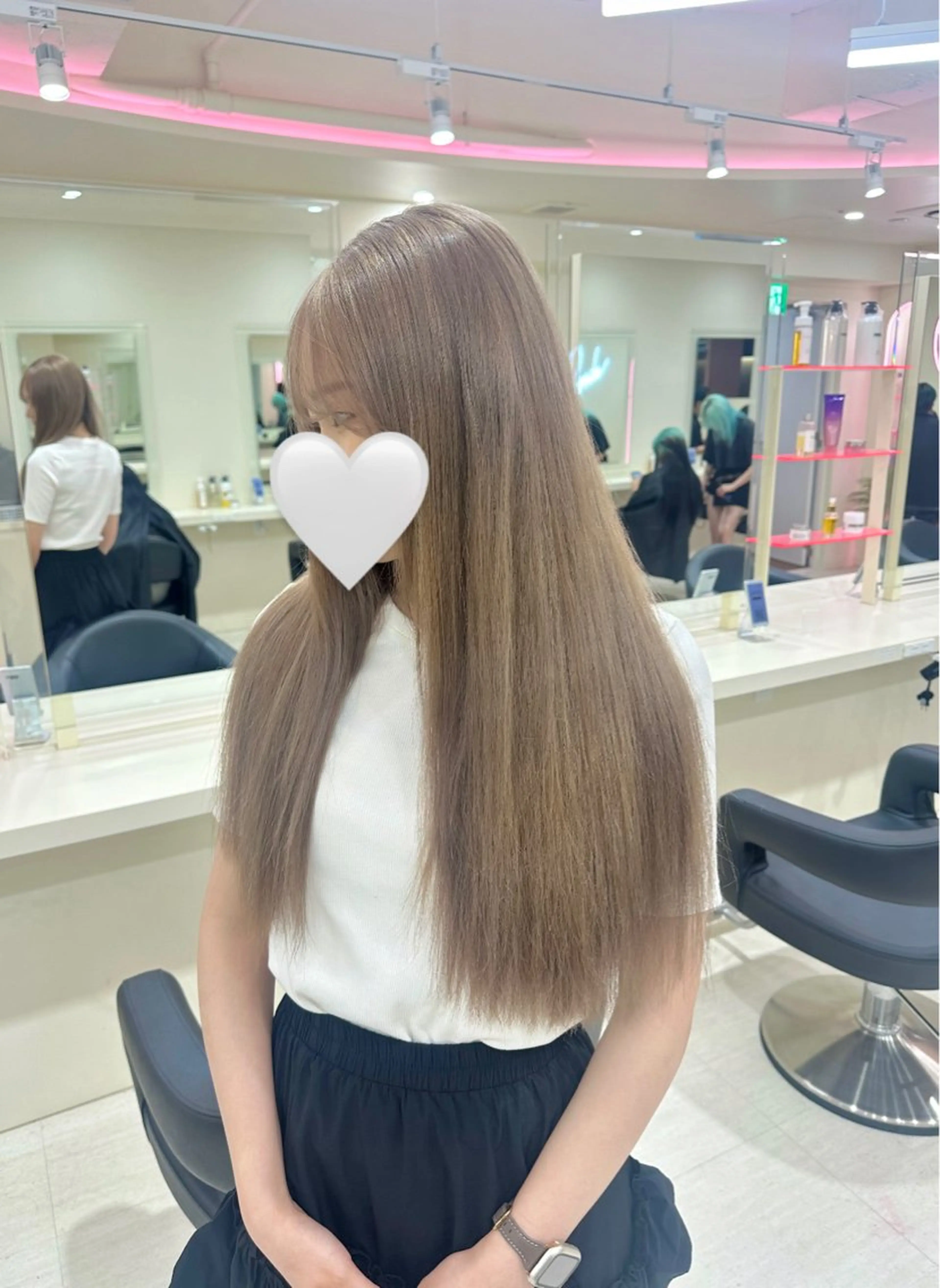 ロング カラー ヘアアレンジ 🎀 yuuka🎀のヘアスタイル