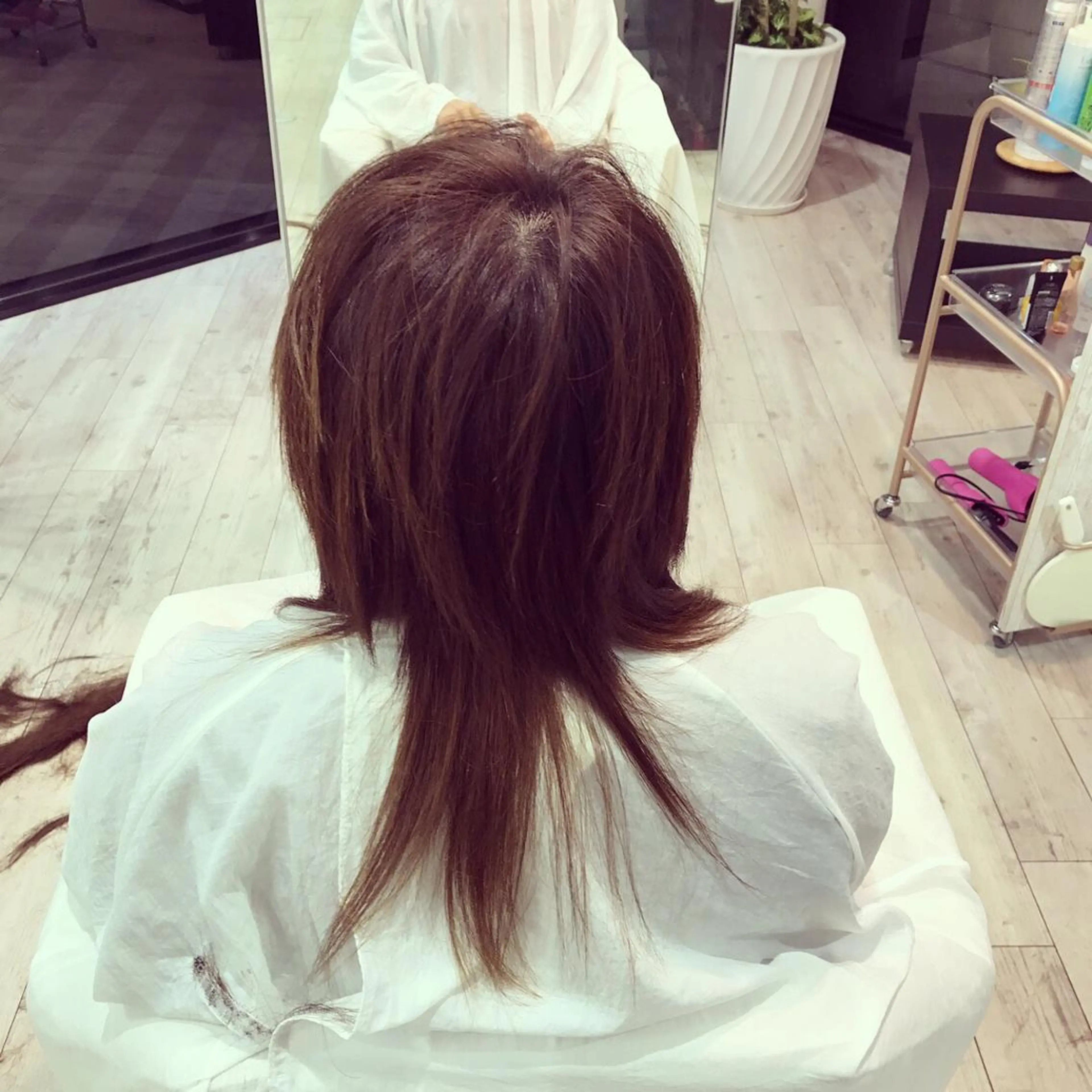 ショート ミディアム セミロング ロング カラー パーマ ヘアアレンジ メンズ キッズ ネイル マツエク・マツパ ドライ カット✂️髪質改善のヘアスタイル