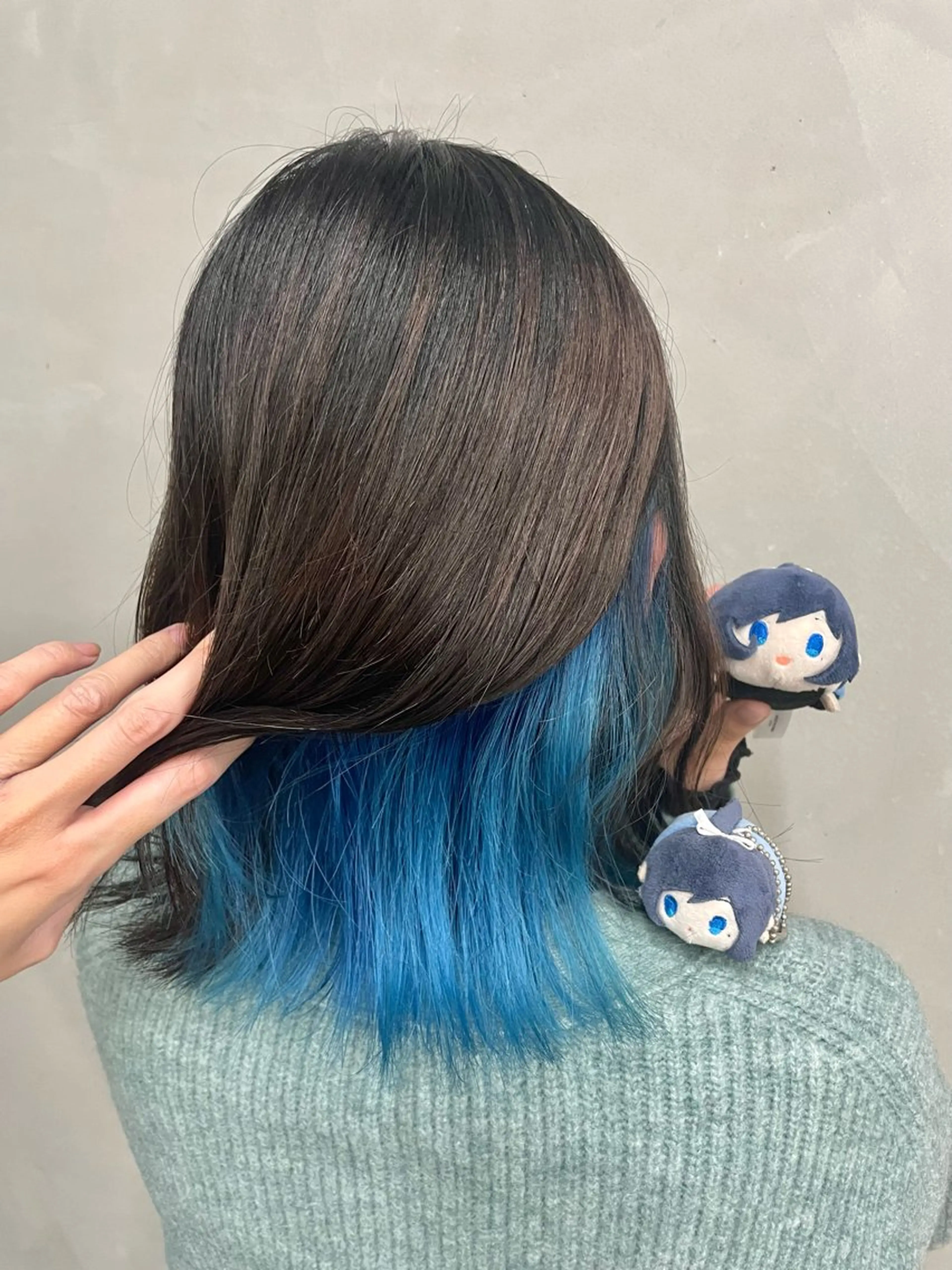 ロング カラー インナーカラー 推し ブリーチ  髪質改善のヘアスタイル