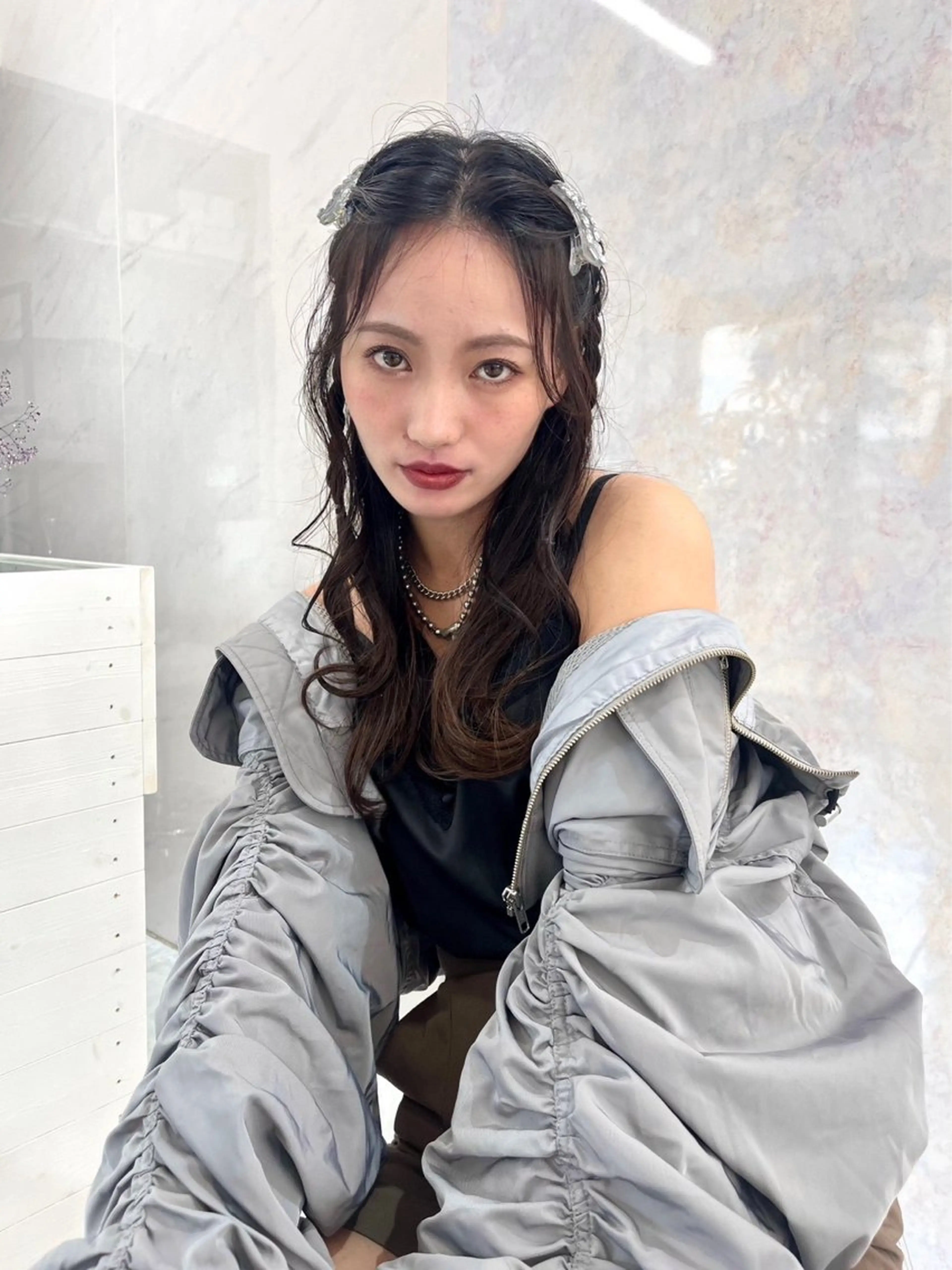 セミロング カラー 🇰🇷韓国ヘア TAKUMI🐯💎のヘアスタイル