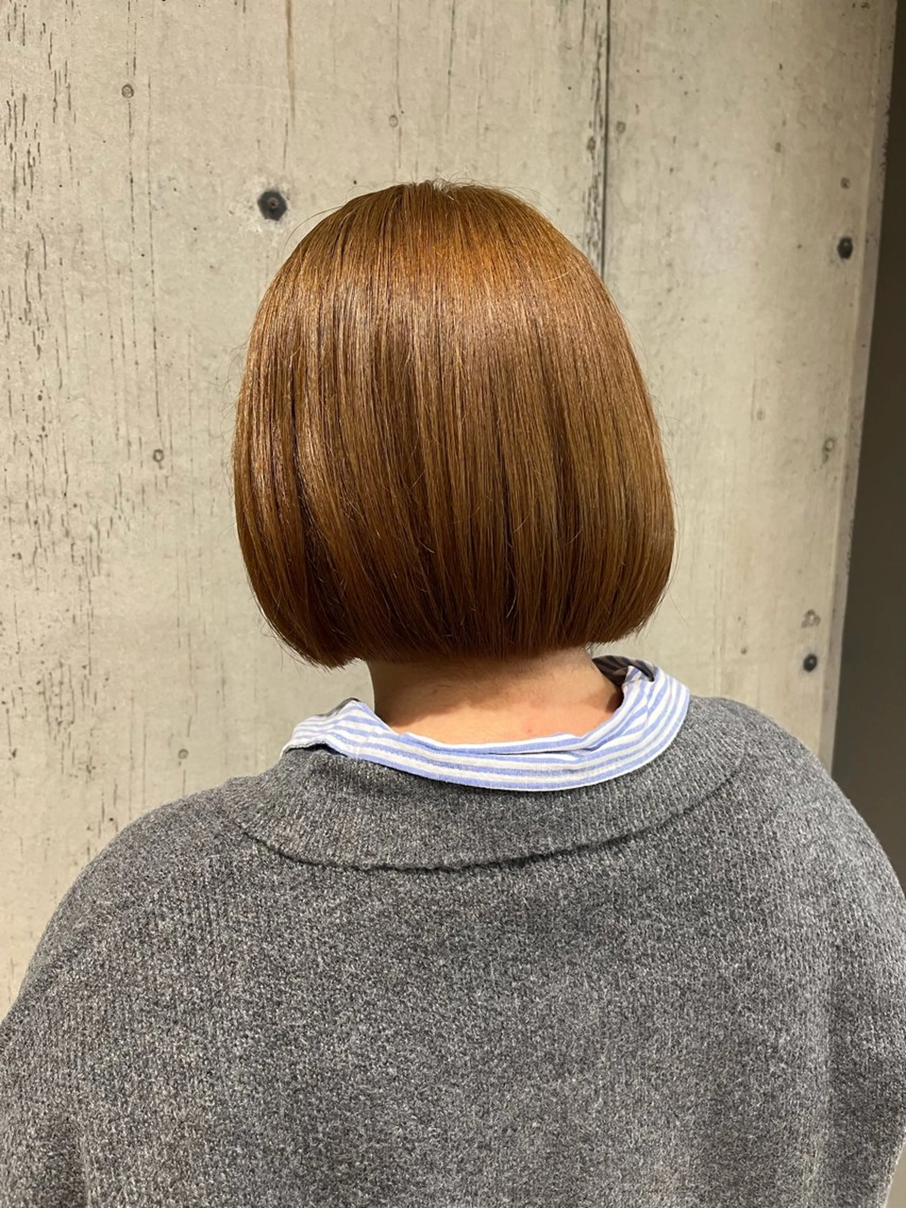 ミディアム カラー ヘアアレンジ カット ヘアカラー トリートメント ボブ×艶カラー 特化・リクト💥のヘアスタイル