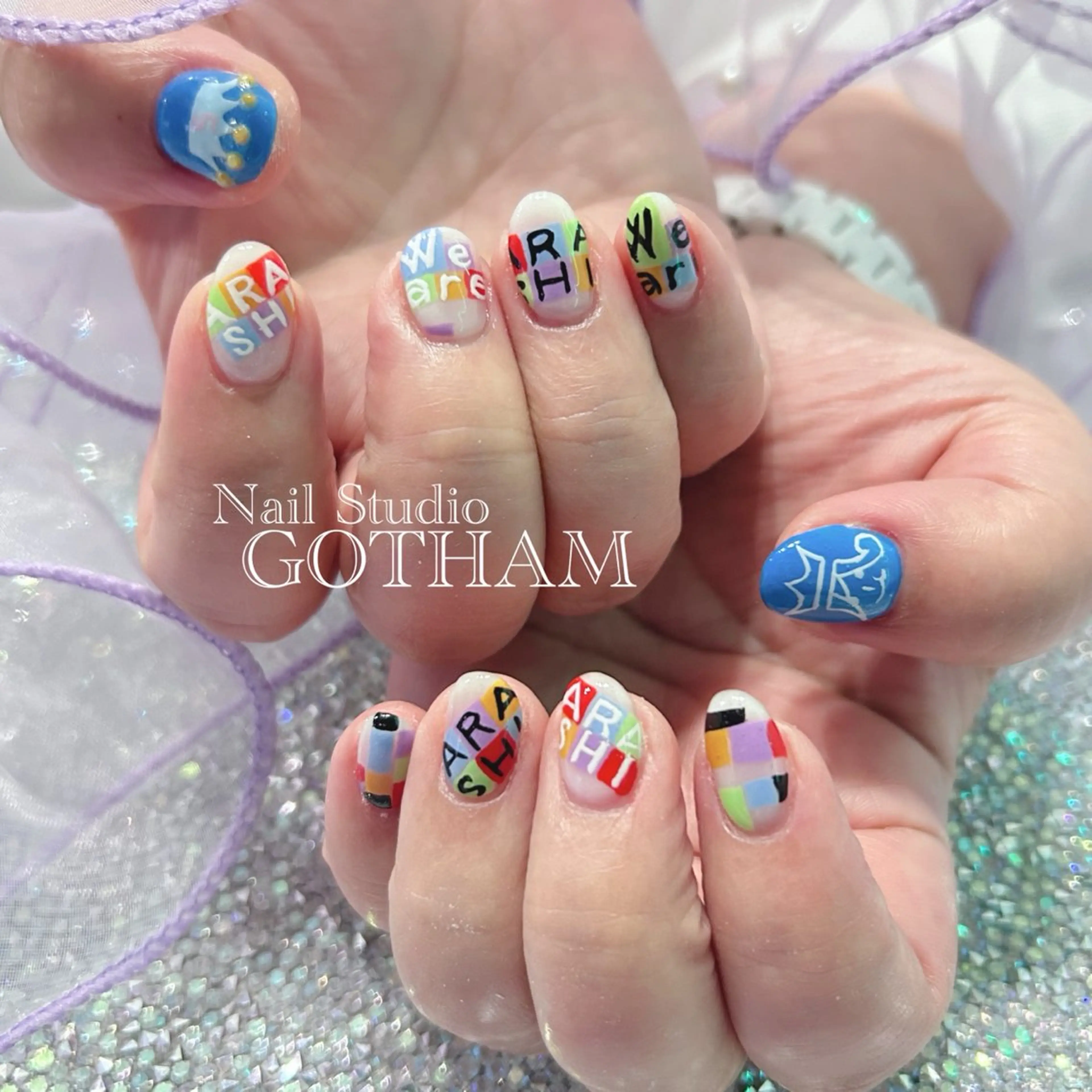 ネイル ハンドネイル 高円寺駅からすぐ🌈 ネイルGOTHAMのネイルデザイン