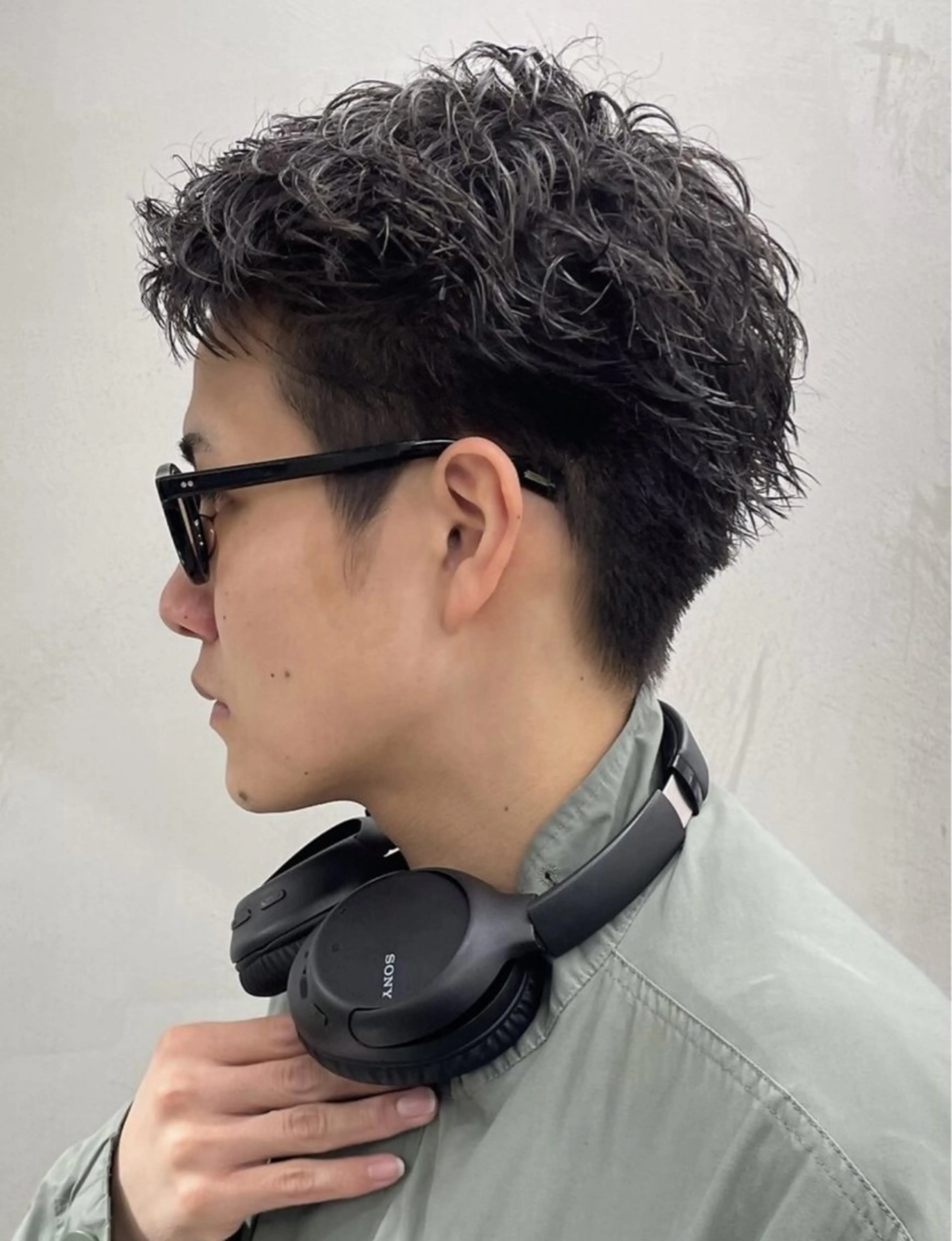 ショート メンズ 湯浅禅也/プードル /波巻きパーマ/栄のヘアスタイル