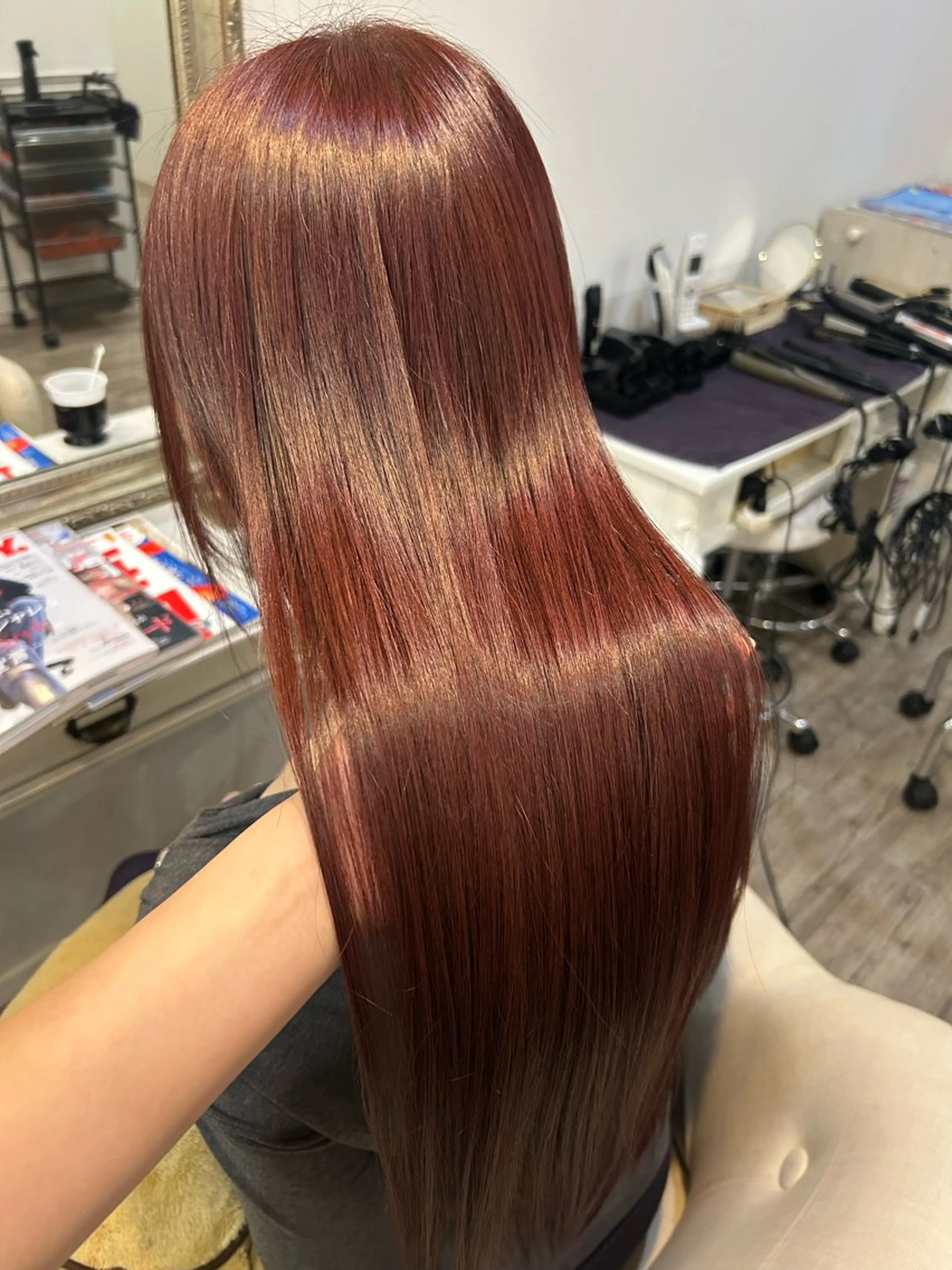 ロング カラー ヘアカラー roussy. renkaのヘアスタイル