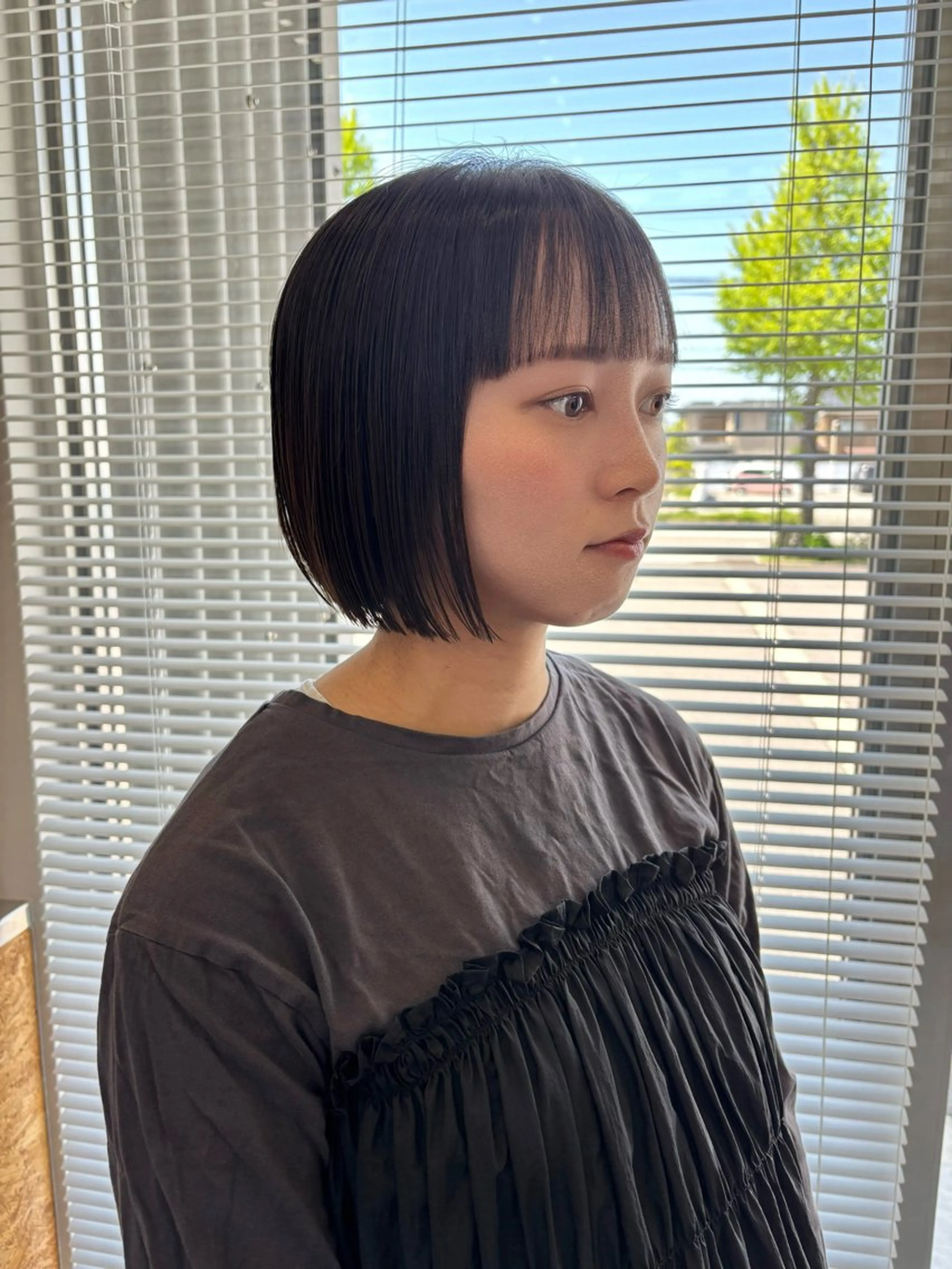 ショート ボブ カット ヘアカラー トリートメント 舘谷 愛莉のヘアスタイル