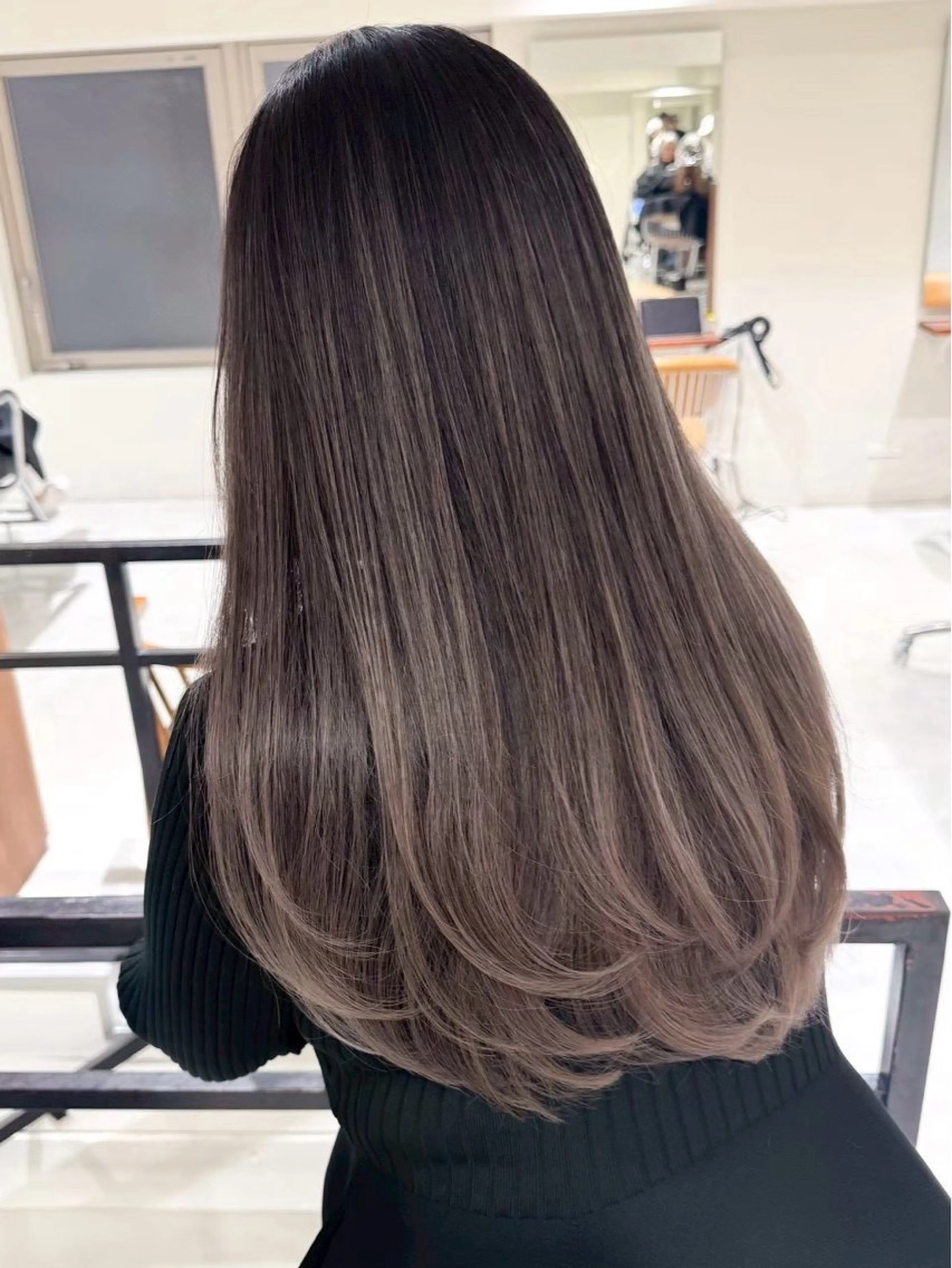 ロング レイヤーカット カット ハイライト/レイヤー 河原町/Manatoのヘアスタイル