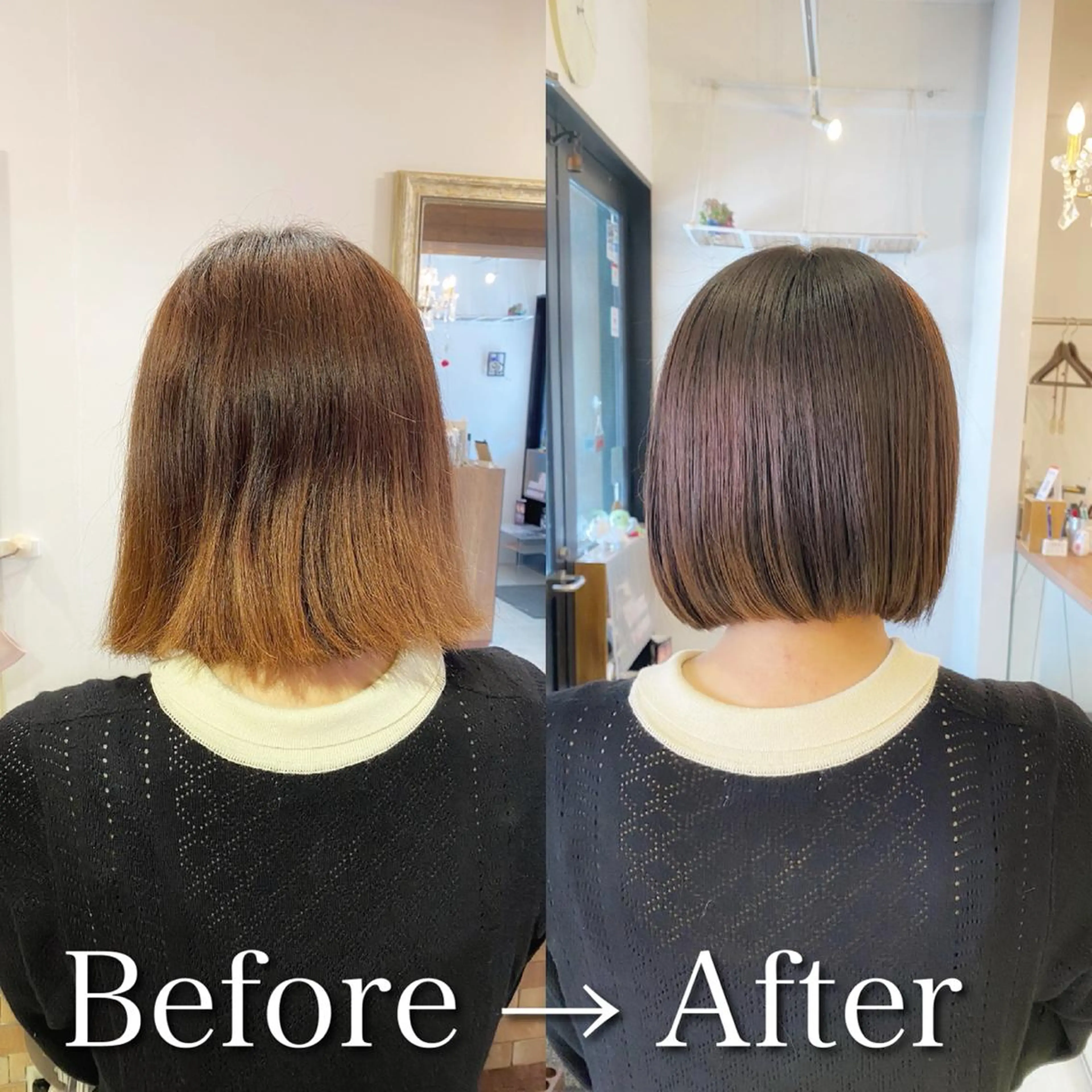 ショート カラー アッシュ ブラウンカラー オリーブブラウン ボブ 髪質改善 髪質改善特化 安東駿介のヘアスタイル