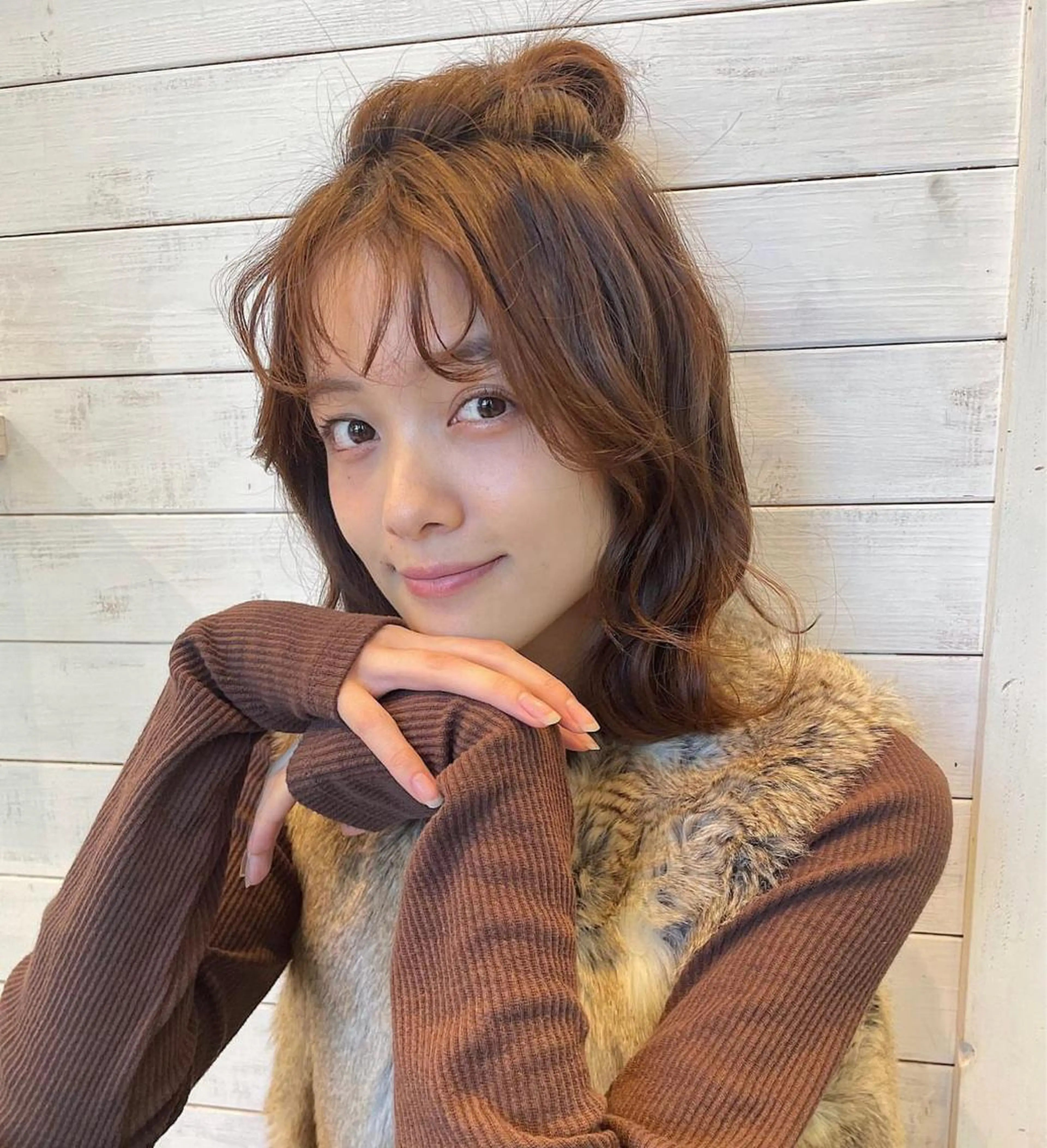 ミディアム ヘアアレンジ 青田 明日海のヘアスタイル