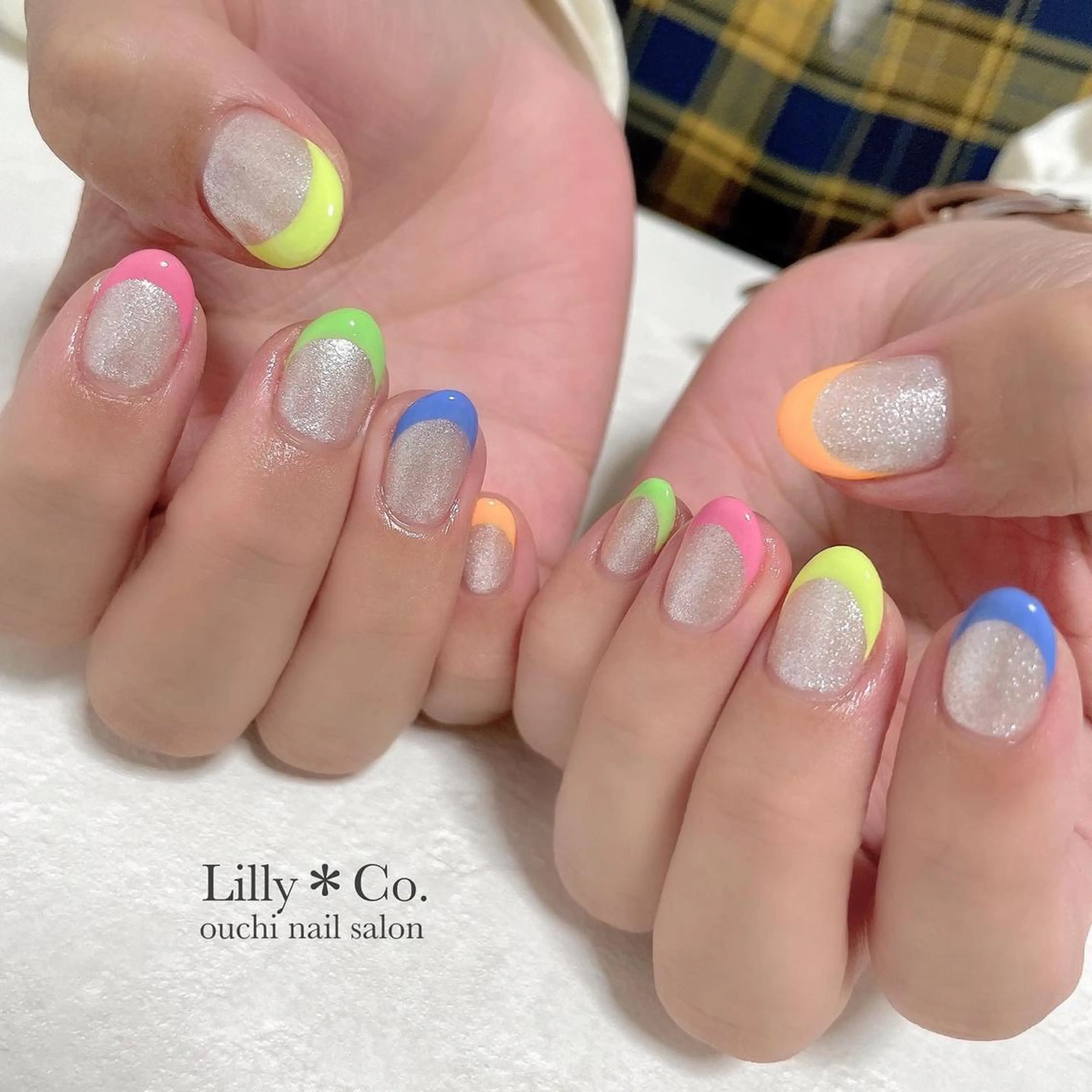 ネイル ラメ(グリッター) ハンドネイル ハンドケア Lilly Co.のネイルデザイン