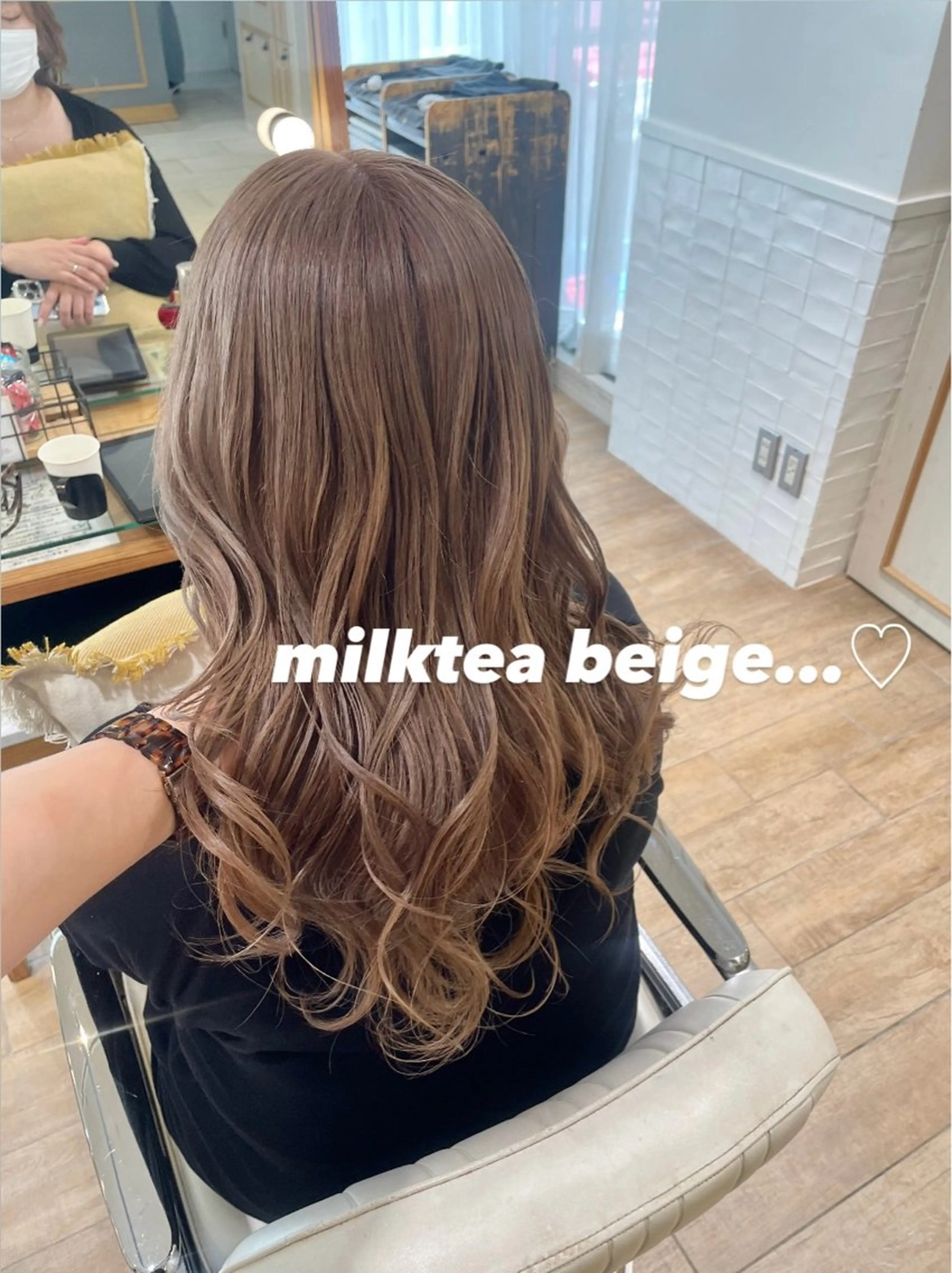 セミロング カラー ヘアアレンジ ヘアカラー トリートメント ハイトーンピンク🍑 ブリーチ🍑RINAのヘアスタイル