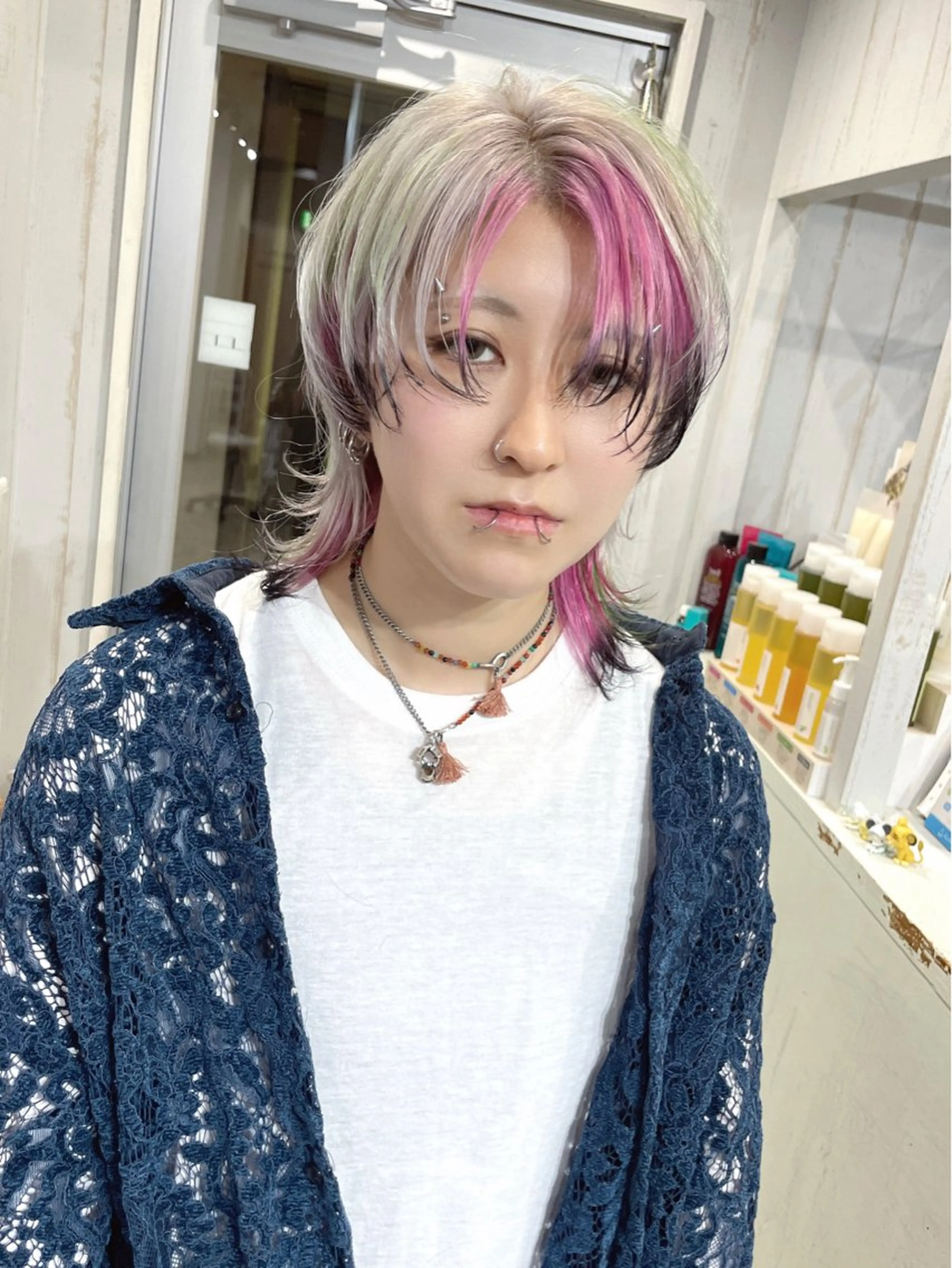 ミディアム カラー 深夜帯！説明文必読 Oahu iwataのヘアスタイル