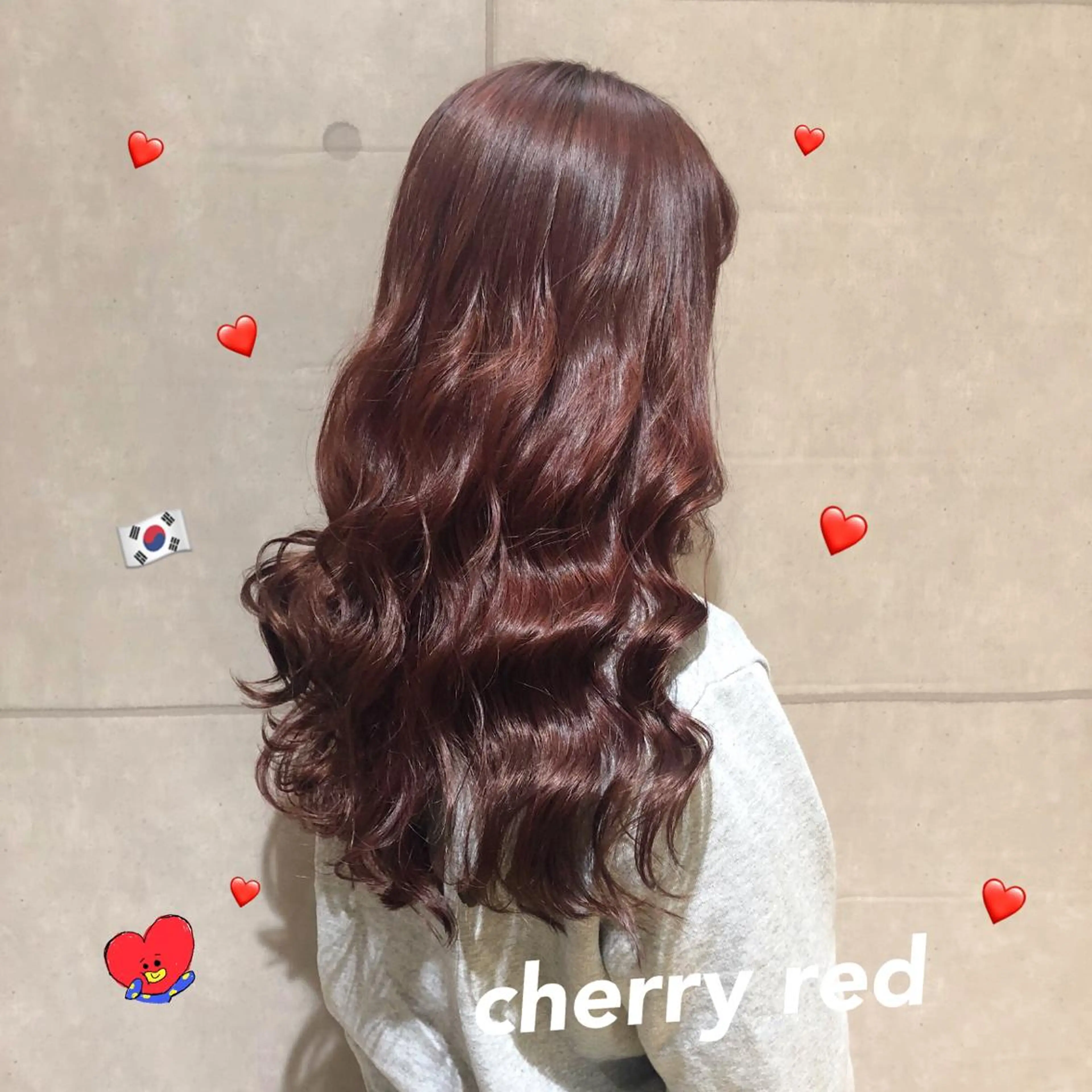 ロング カラー ブリーチ ケアブリーチ レッドカラー 韓国ヘア得意❤︎森澤 悠佳のヘアスタイル