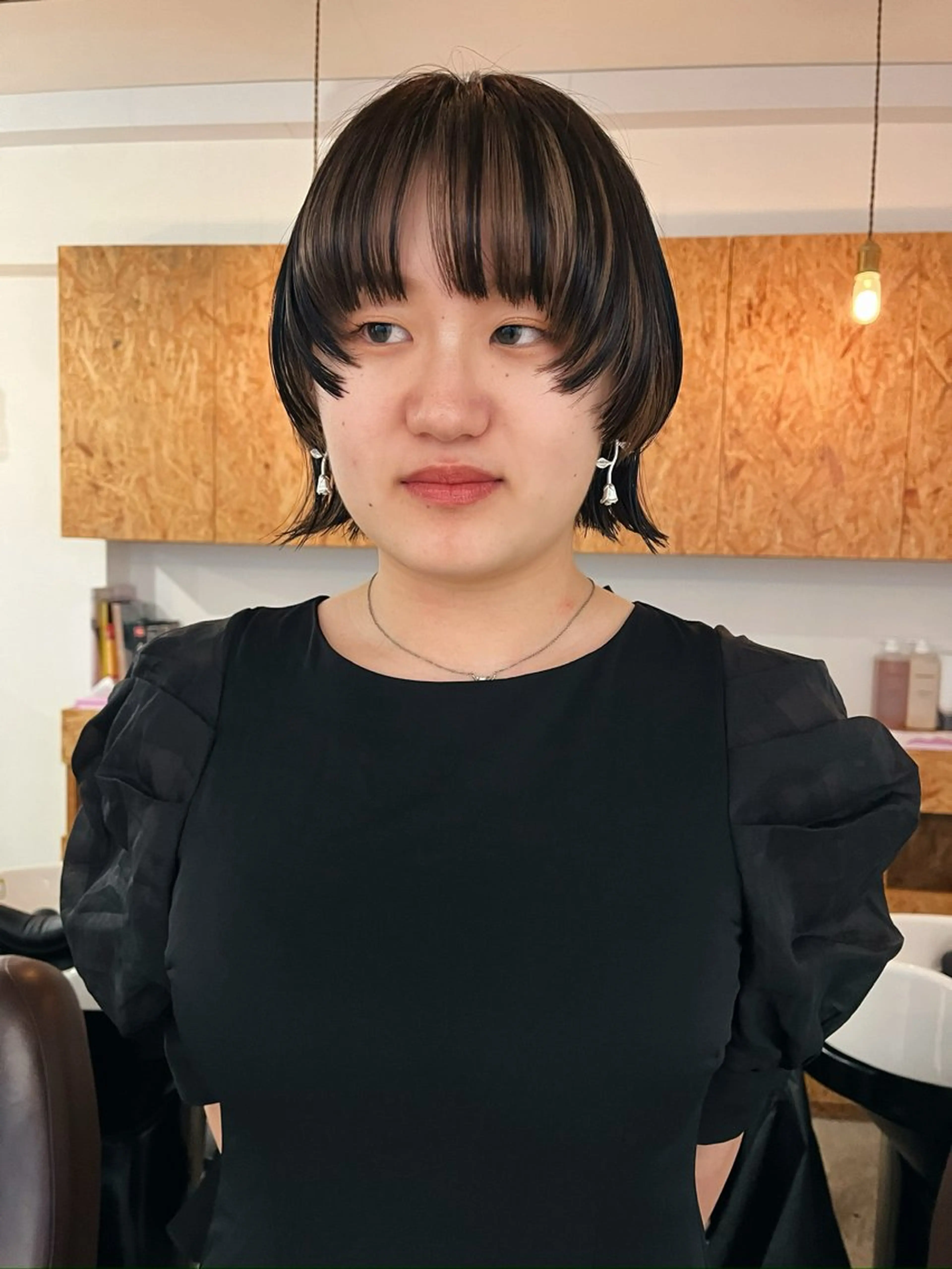 ショート ボブ 暖色/パーマ 🌼クニトウメイのヘアスタイル