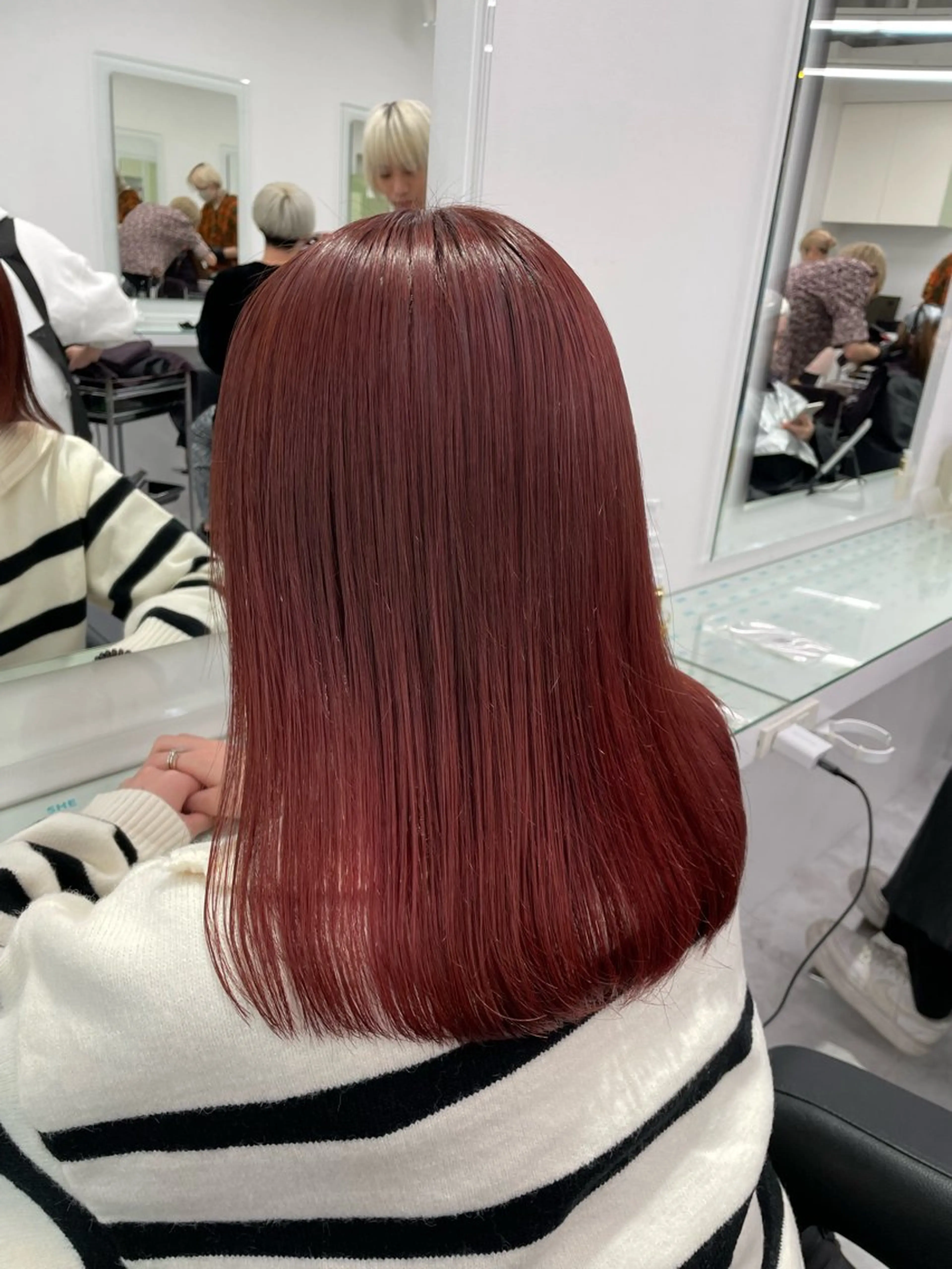 ロング カラー ヘアカラー トリートメント ヘッドスパ ヘアセット ❄最強かわいいカラー ❄️MINA❄️のヘアスタイル