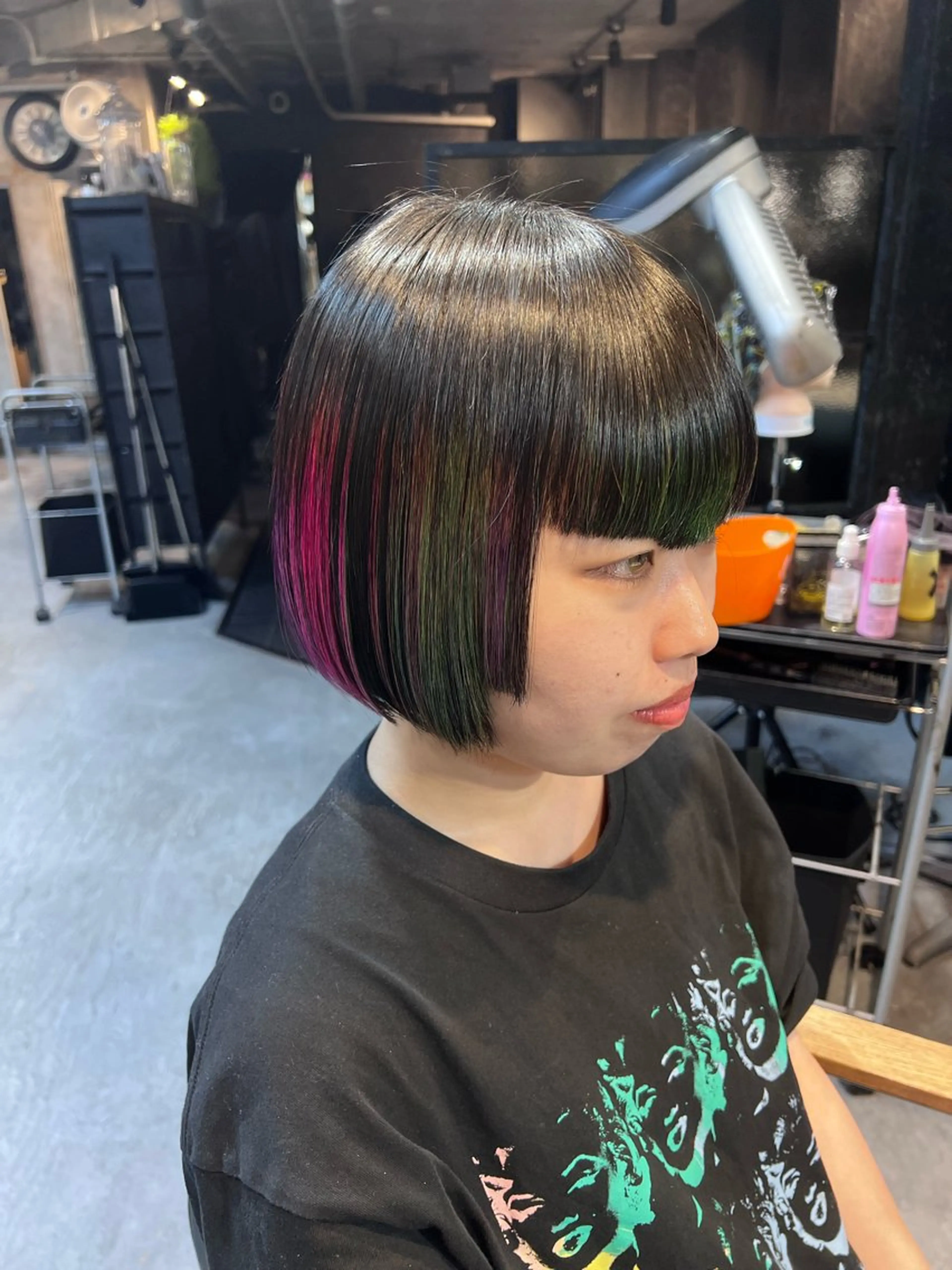 カラー ハイライトカラー 🫐ハイトーンカラー RIRIKA🌻のヘアスタイル