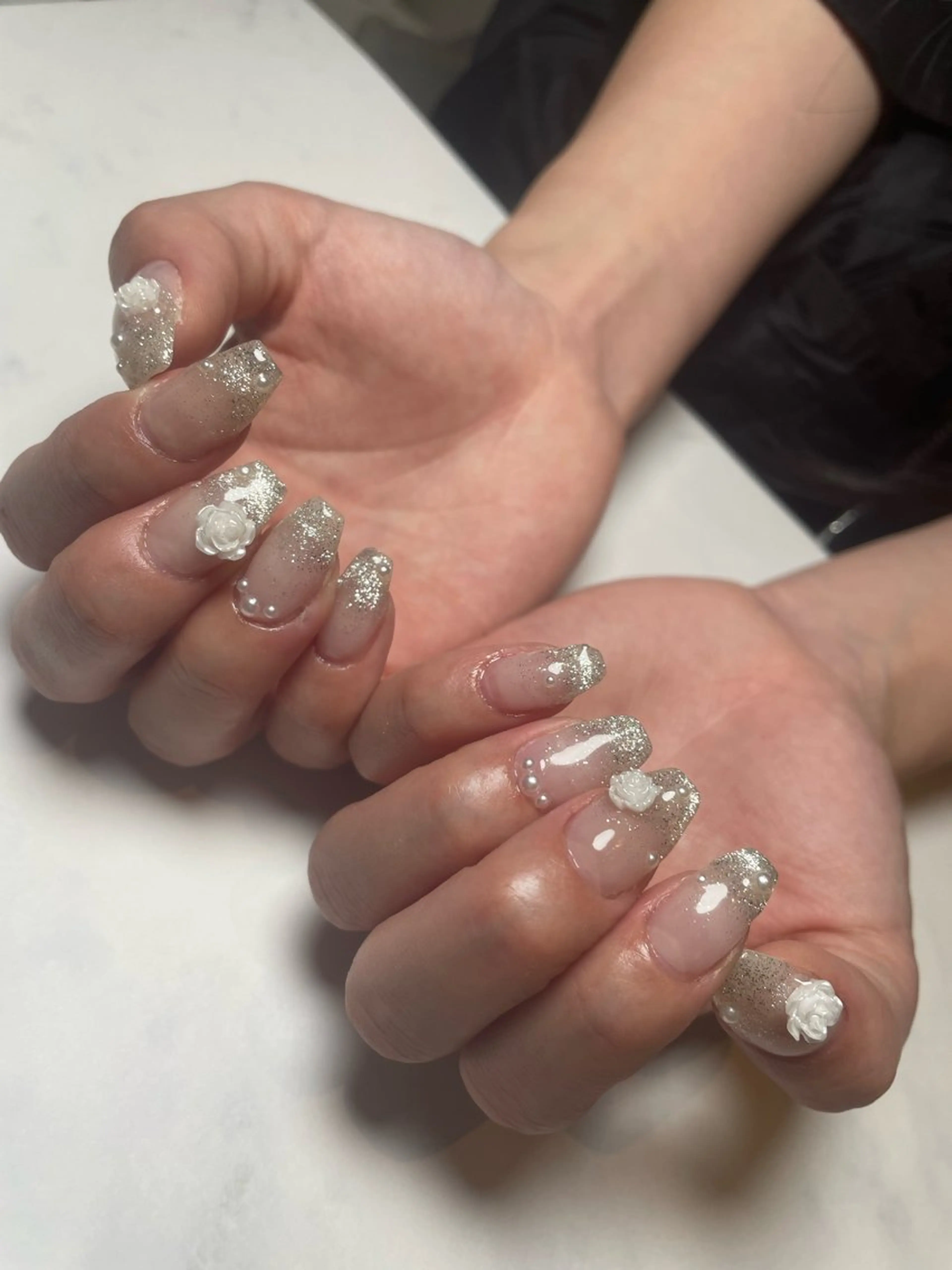 ネイル フラッシュネイル グラデーション マグネットネイル ハンドネイル 吉川 由喜枝のネイルデザイン