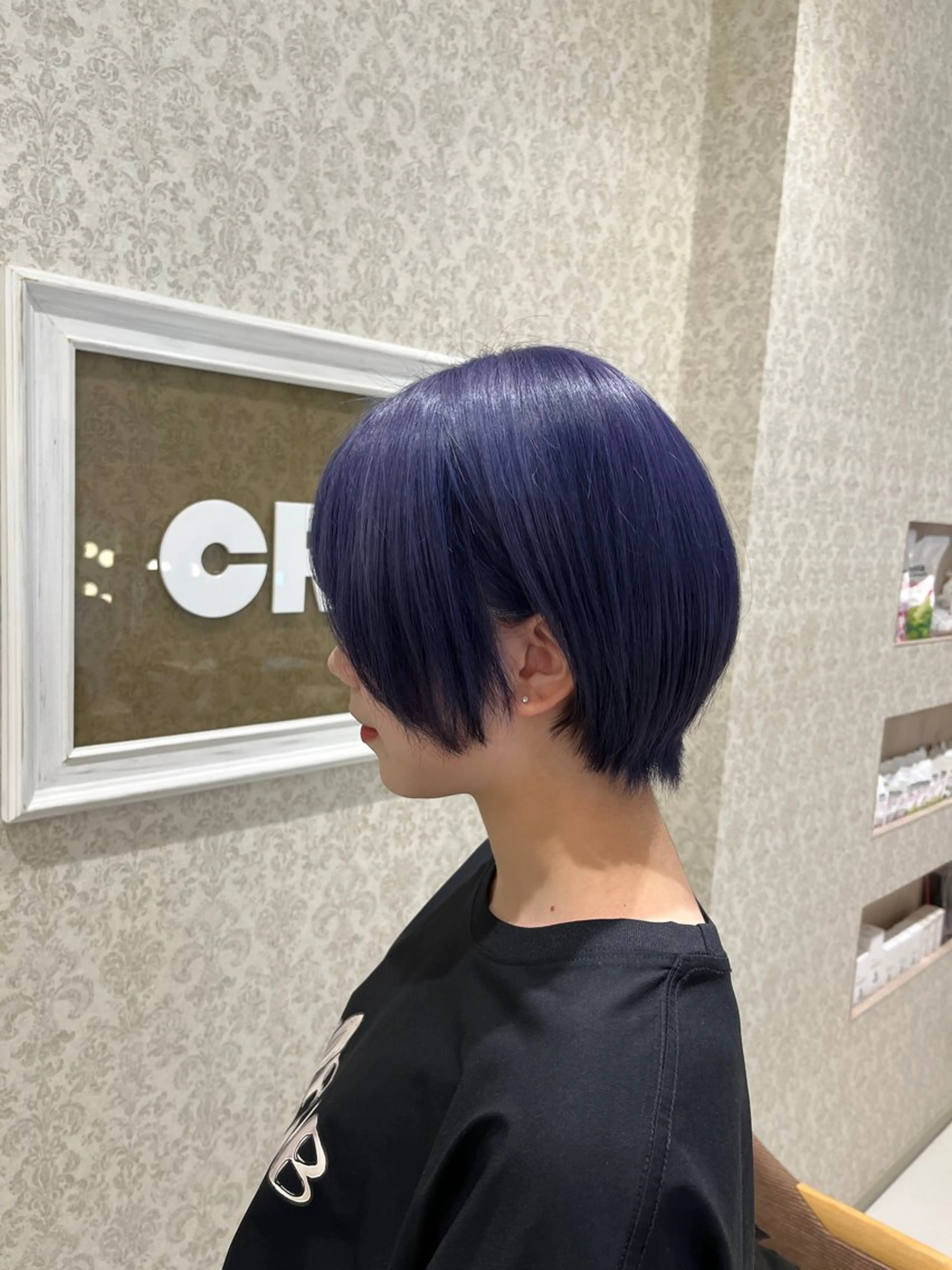 ショート カラー ブリーチ ブルーカラー トリートメント ヘアカラー トリートメント 🍒Natsuka /ガーリー/アレンジのヘアスタイル