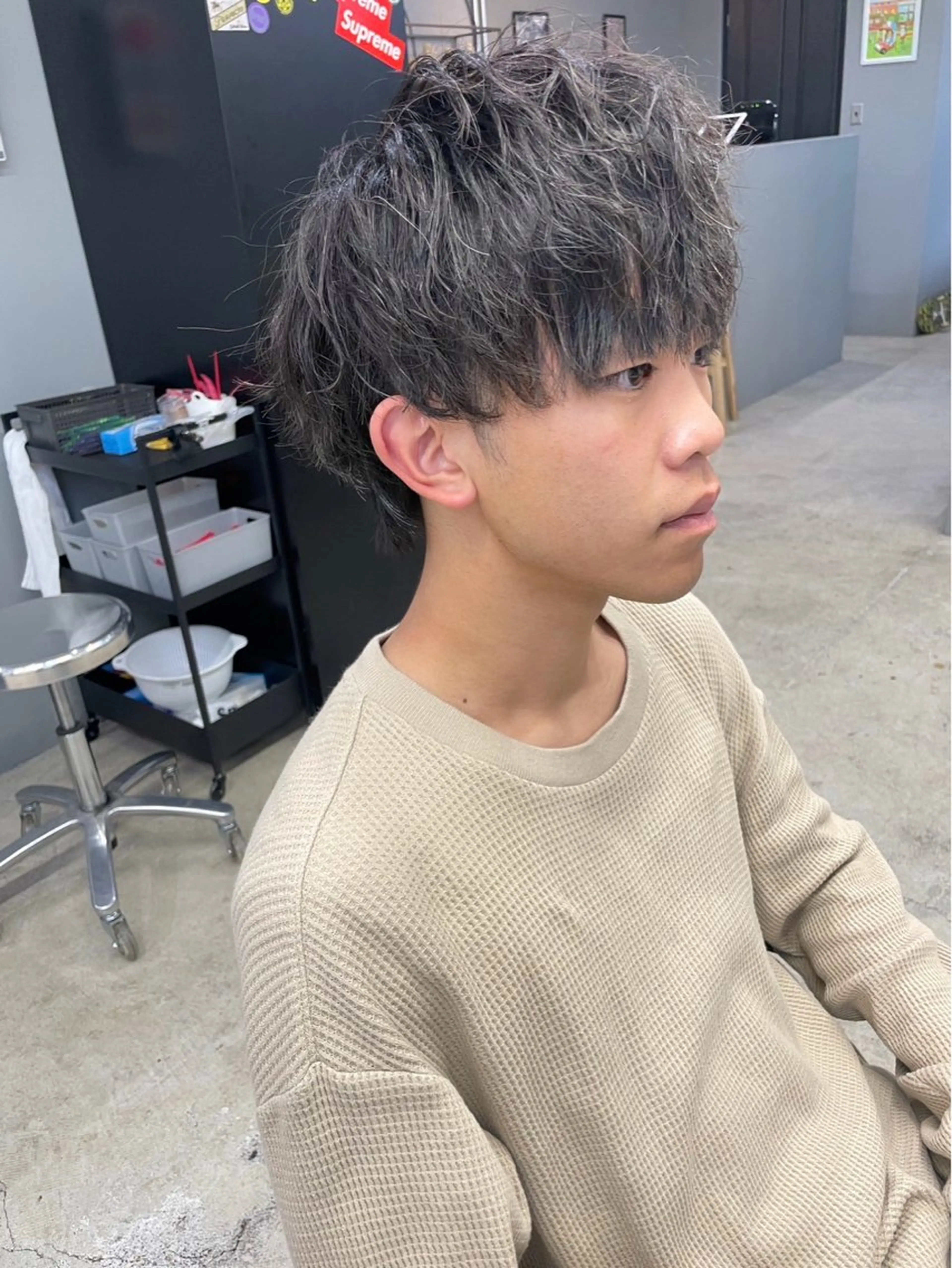 ショート パーマ メンズ メンズ専門サロン wokeのヘアスタイル