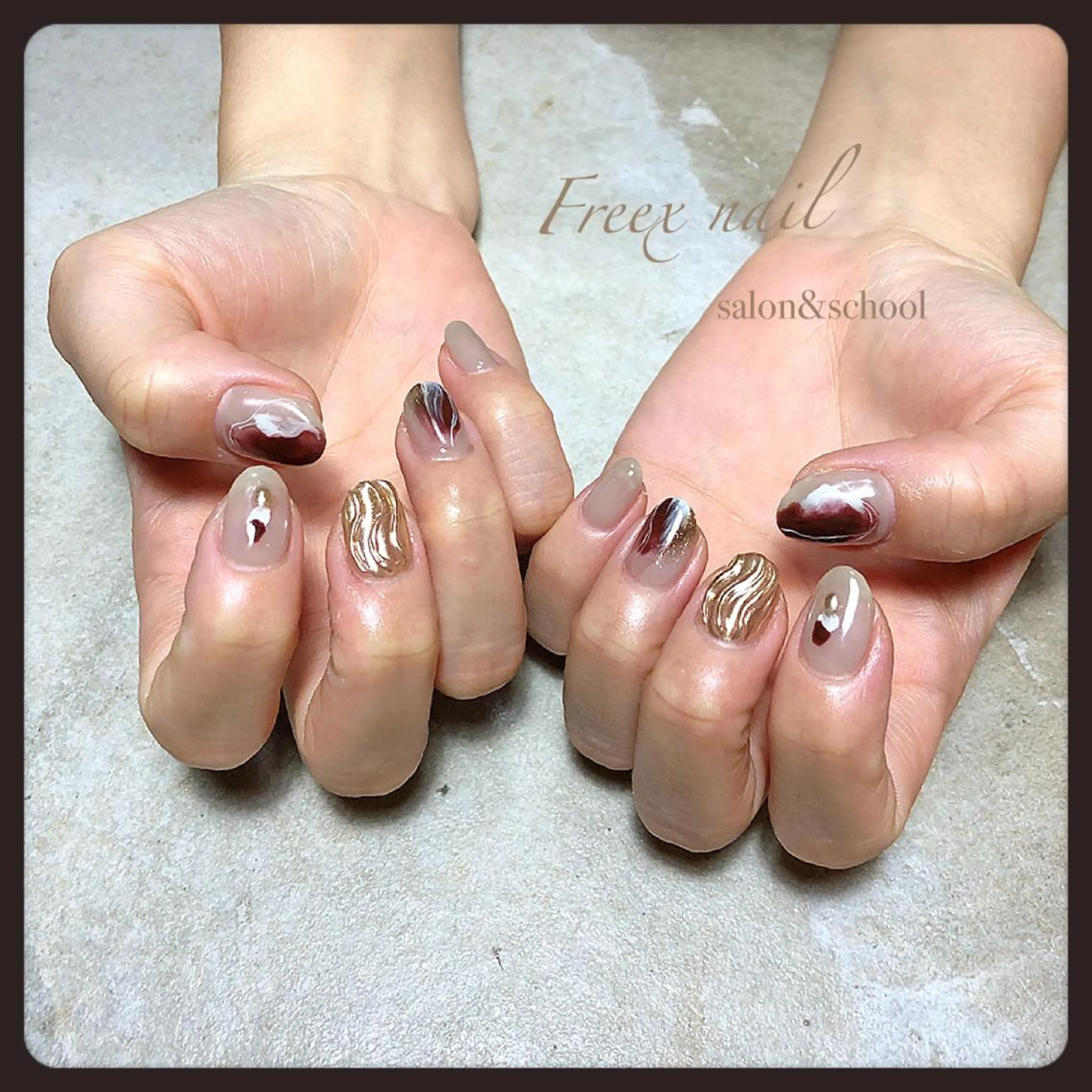 ネイル ニュアンスネイル ハンドネイル ハンドケア freex nail /ニュアンス/個性派のネイルデザイン