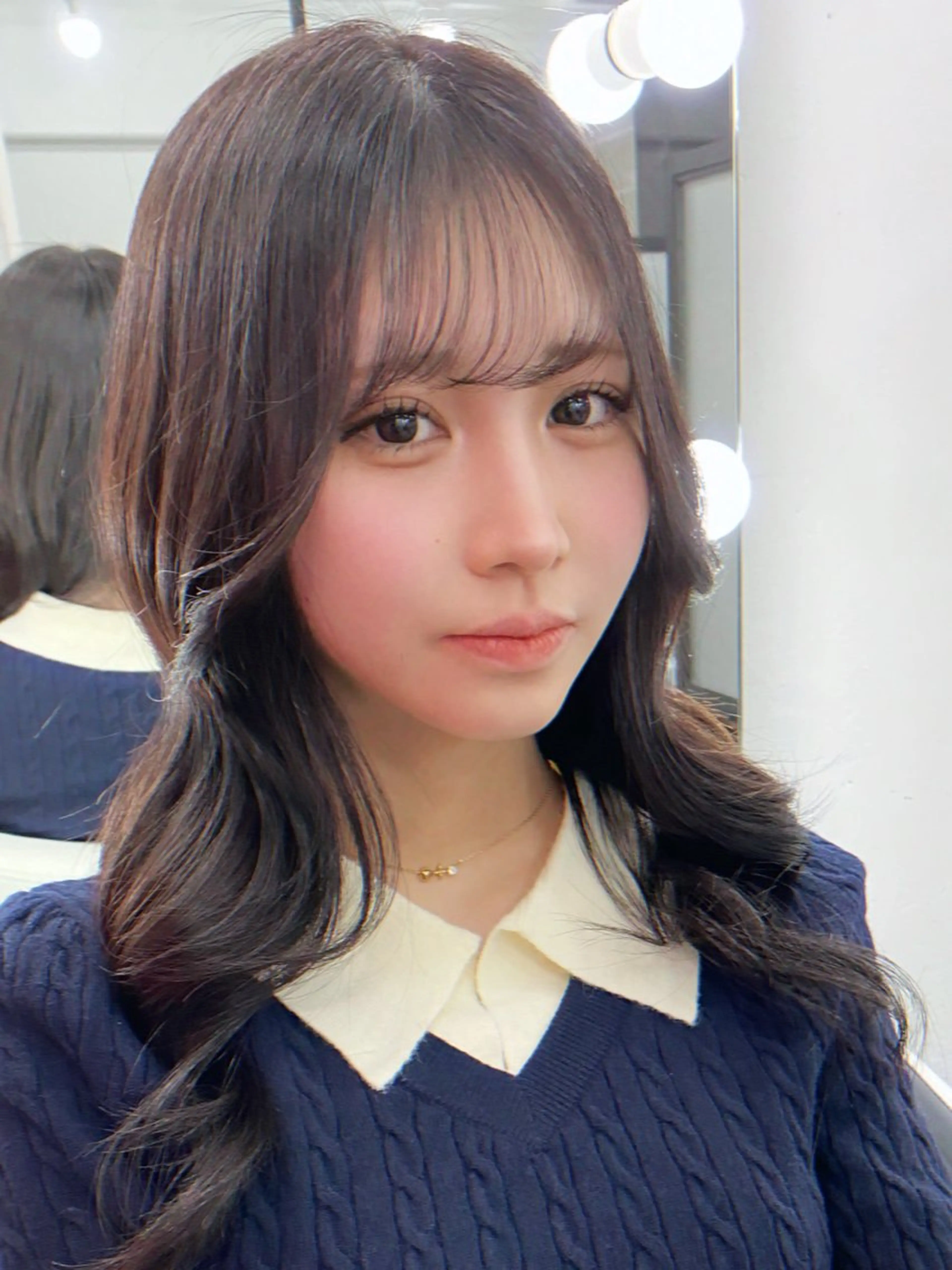 セミロング カット ヘアカラー トリートメント 韓国ヘア/レイヤー /札幌駅/二平剣士郎のヘアスタイル