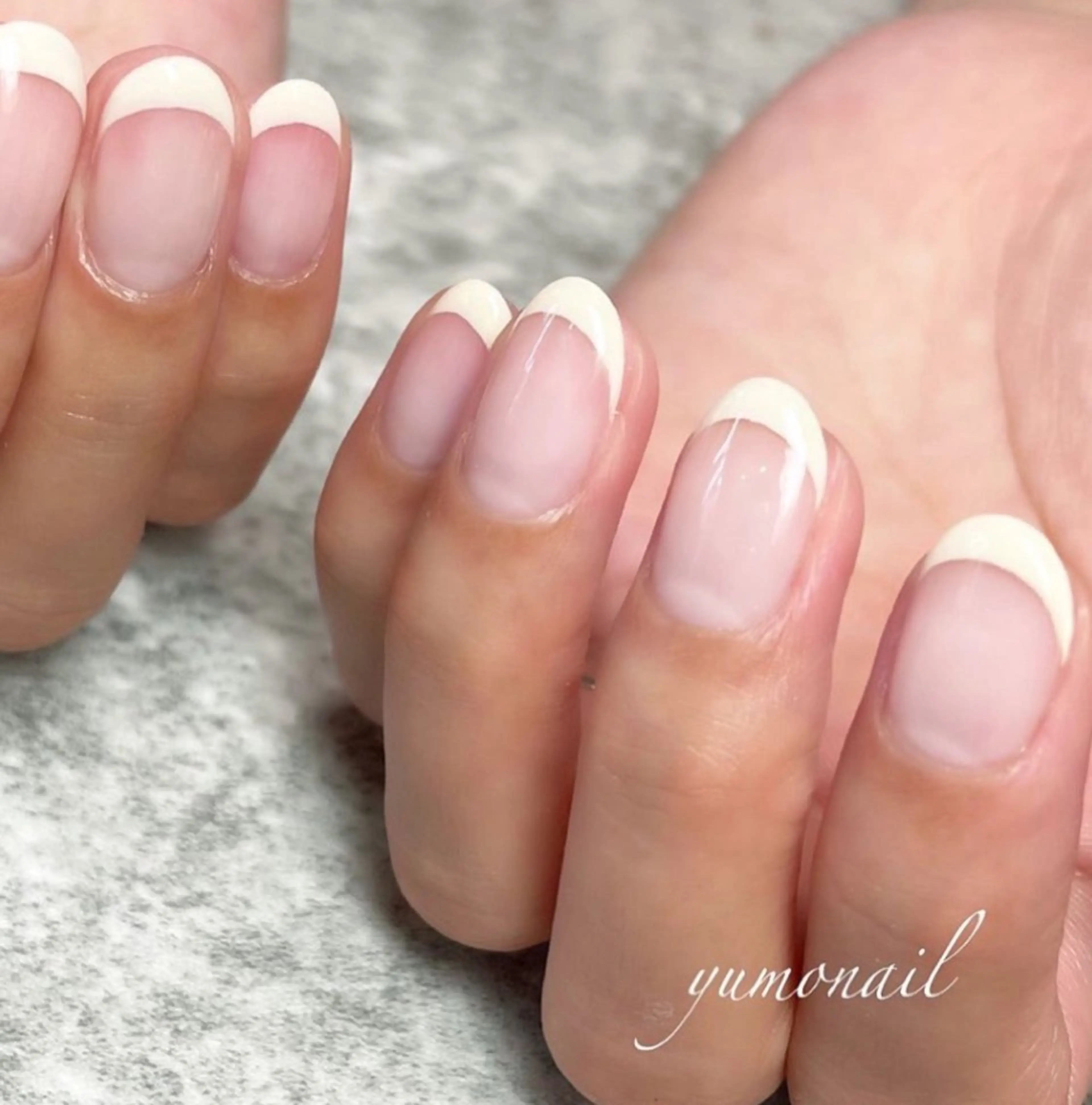 平日限定☽︎‪︎.*·̩͙‬フレンチネイルの写真