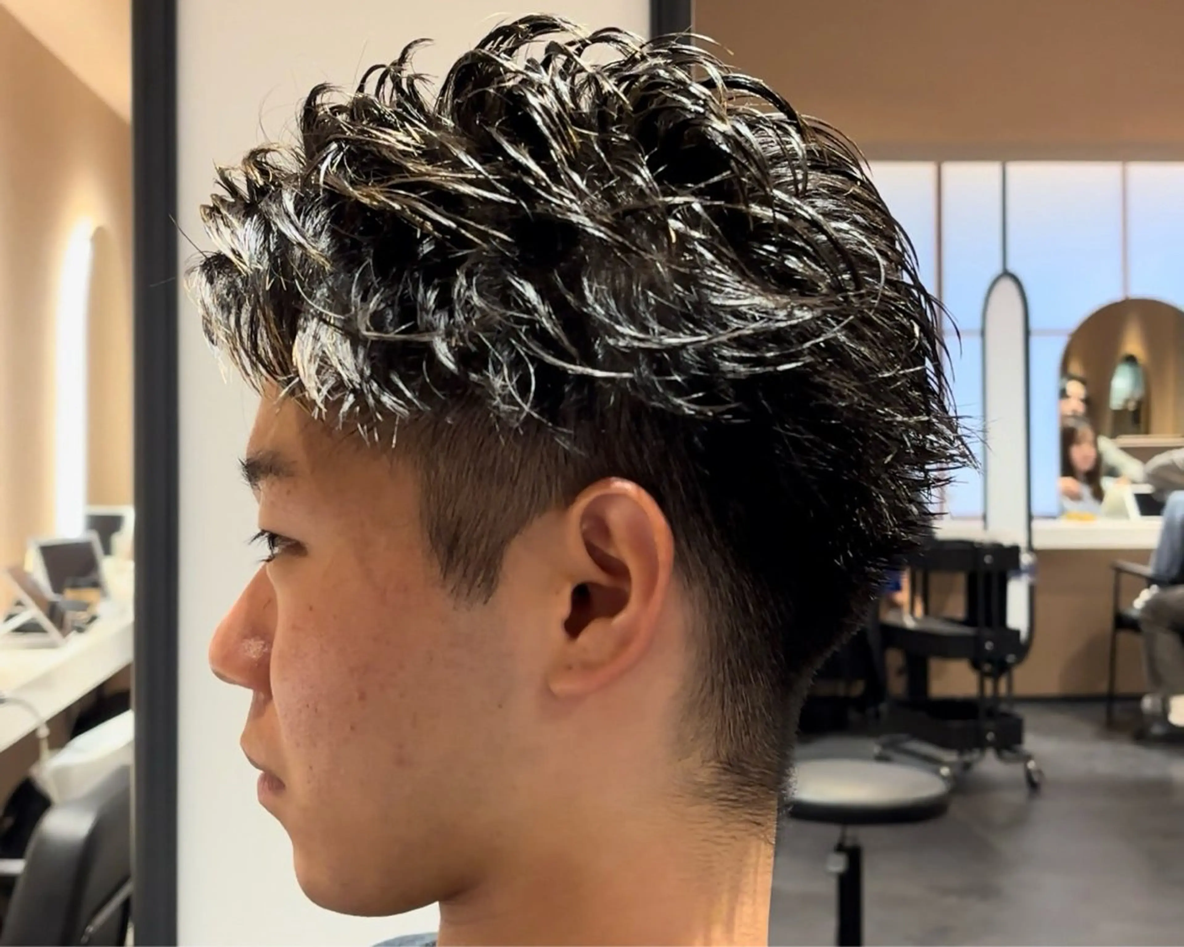 メンズ 刈り上げ 朝楽パーマ🔥 メンズ特化のヘアスタイル