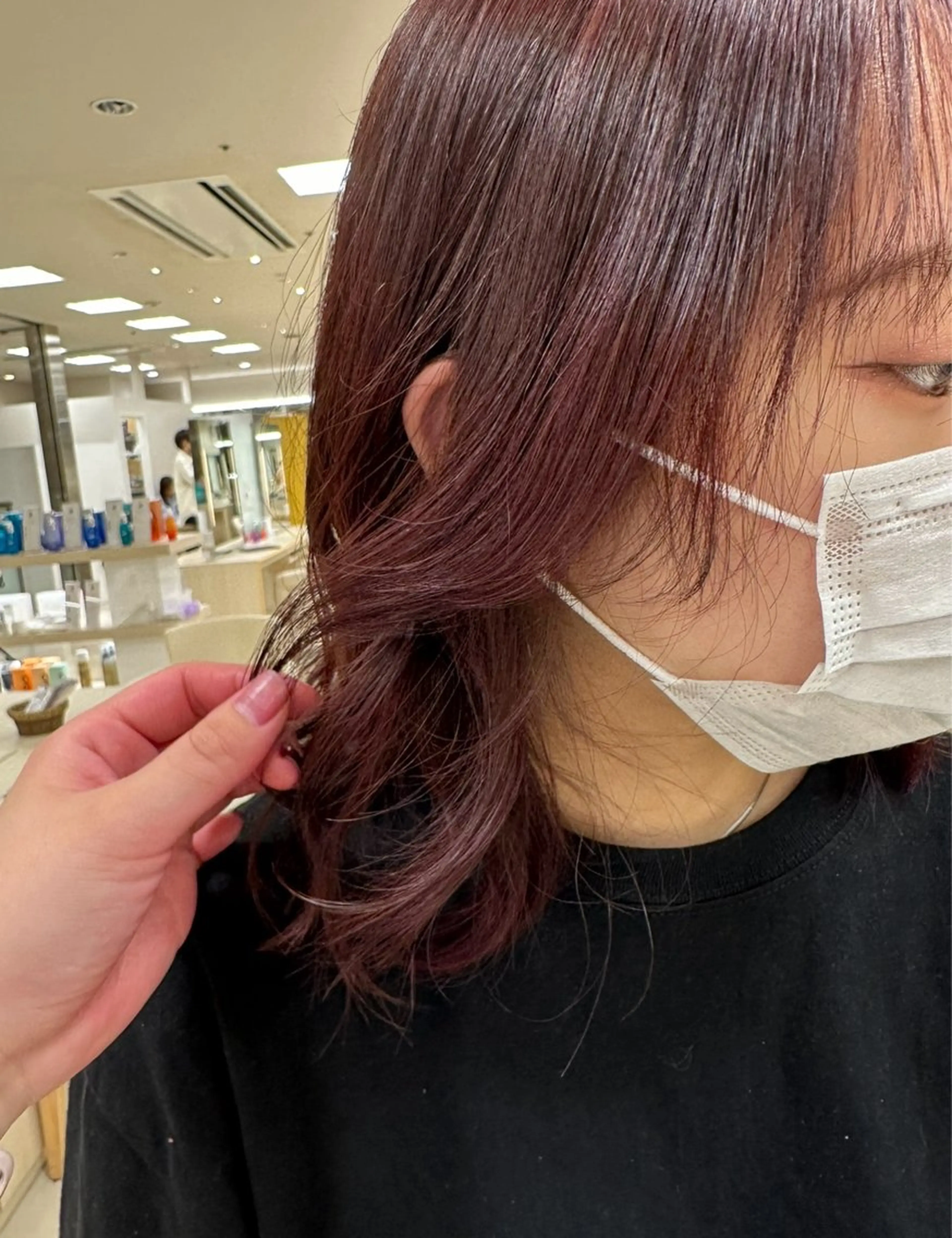 ショート カラー ベージュカラー ブリーチ ケアブリーチ 透明感カラー ダブルカラー 艶髪 黄金比みくのヘアスタイル