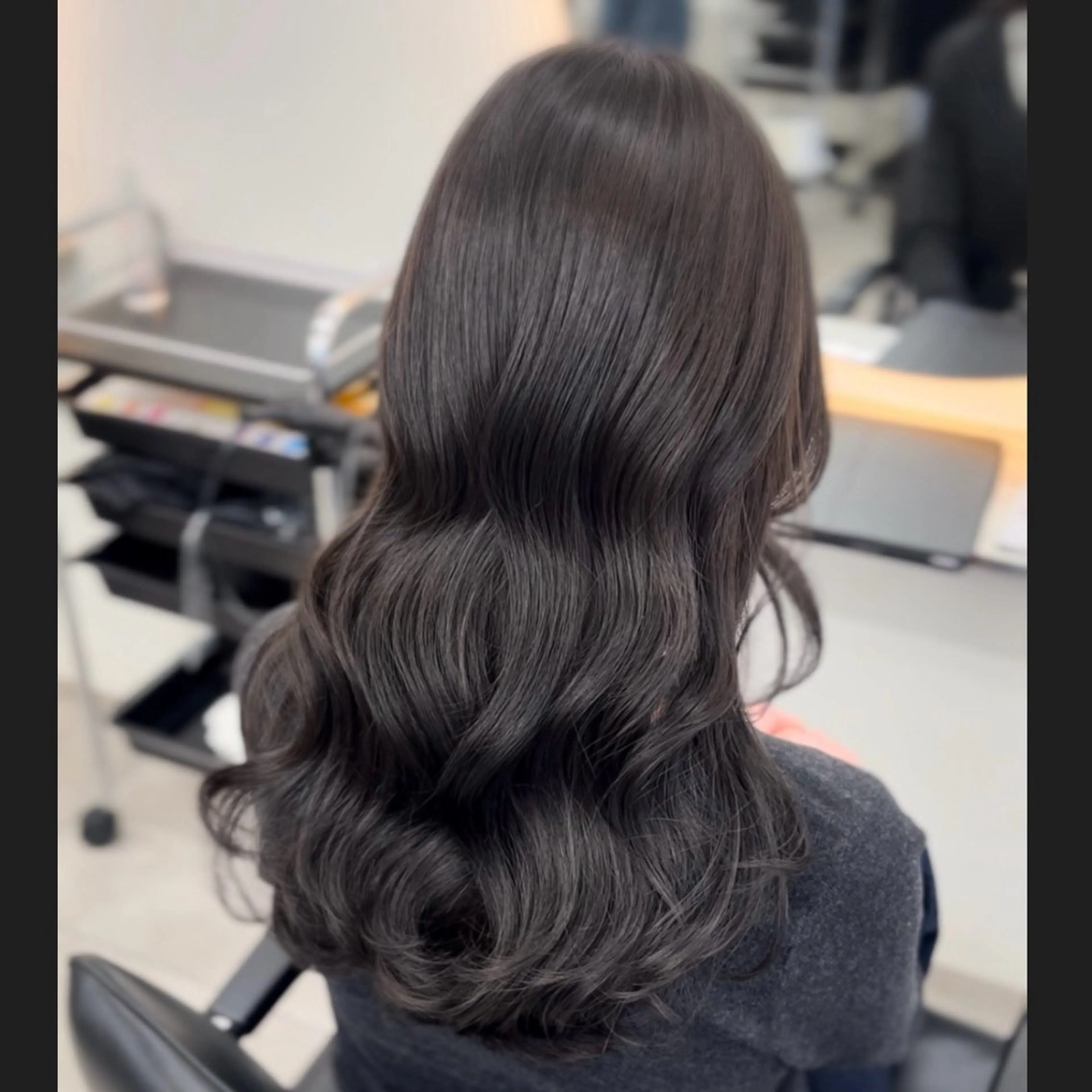 セミロング カット ヘアカラー トリートメント 【レイヤー×透明感 カラー】mayaのヘアスタイル