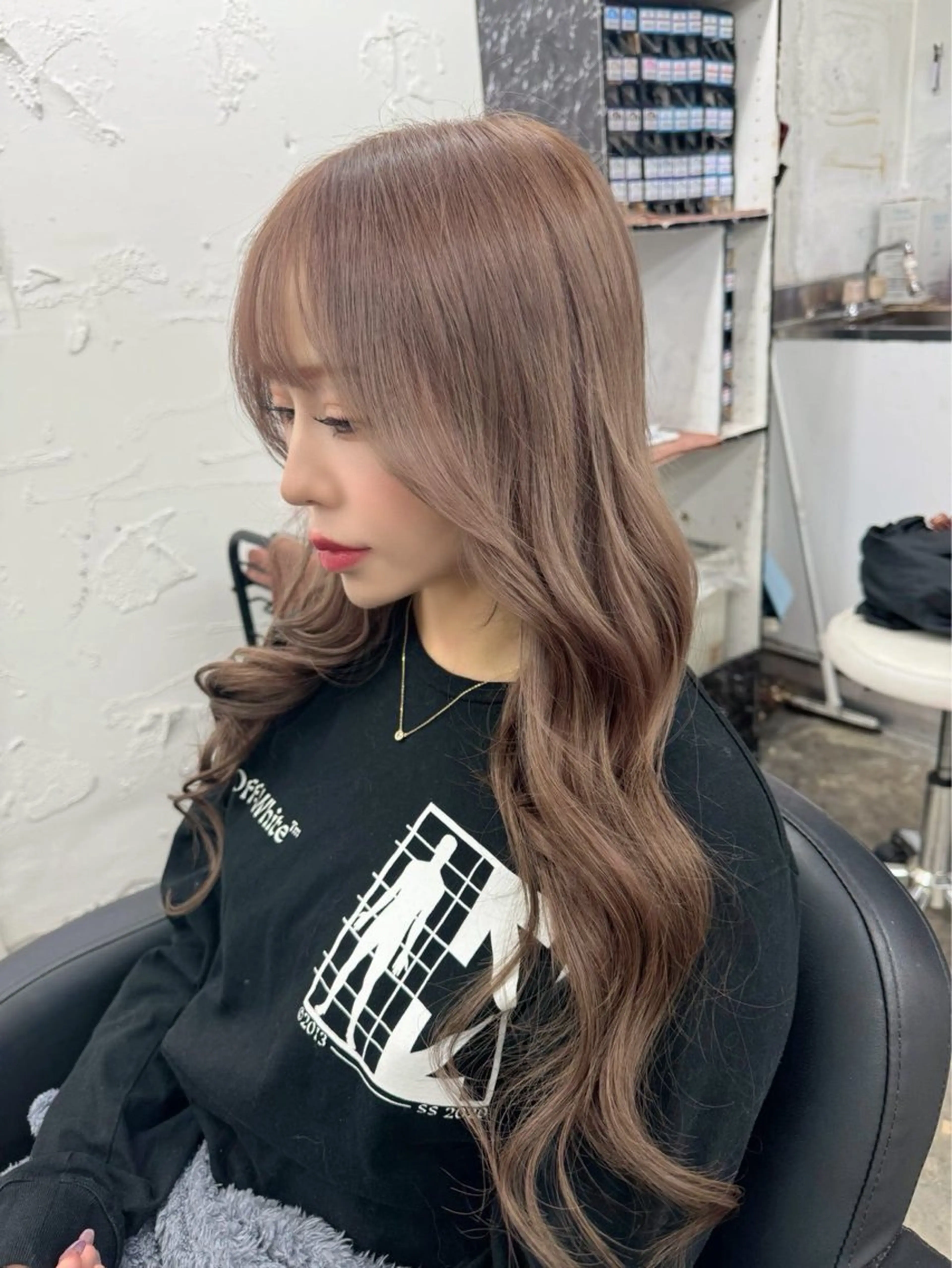 ロング カラー ブリーチ エクステ 魅力引き出しヘア🐾 るくものヘアスタイル