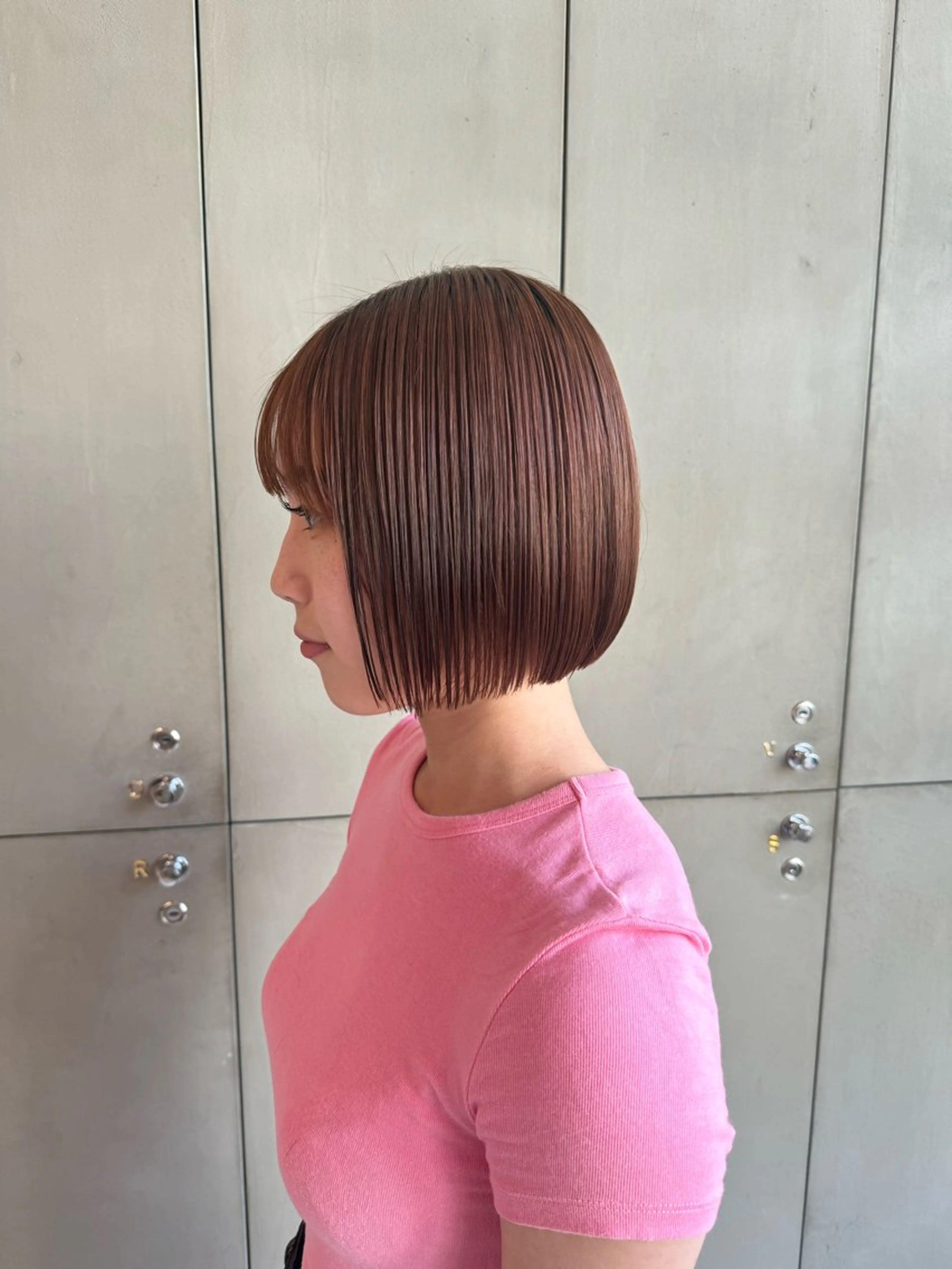 ショート カラー ボブ カット トリートメント ｱｵﾇﾏﾐﾕ☁️ /ボブ/ハイトーン/のヘアスタイル