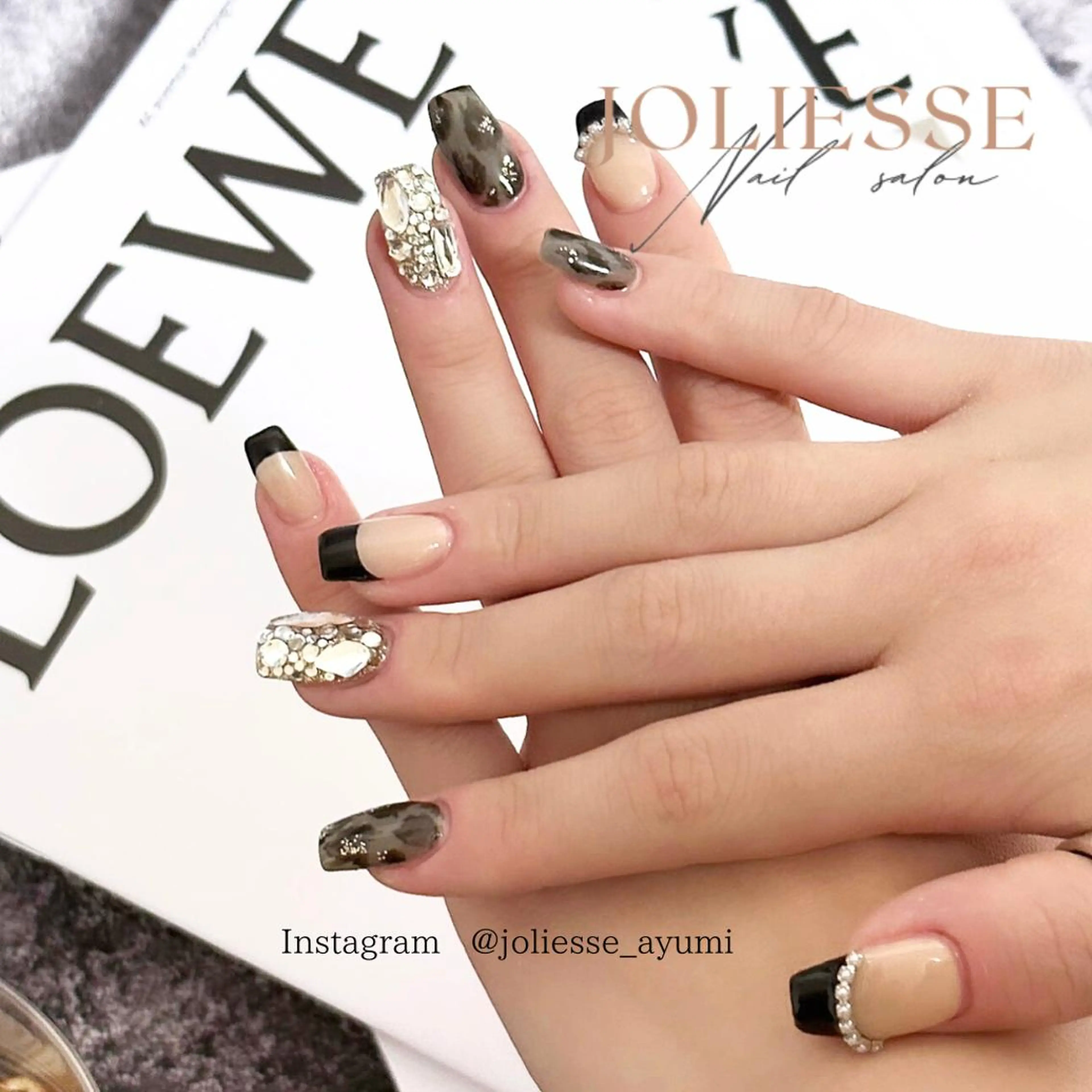 ネイル フレンチネイル ハンドネイル JOLIESSE Ayumiのネイルデザイン