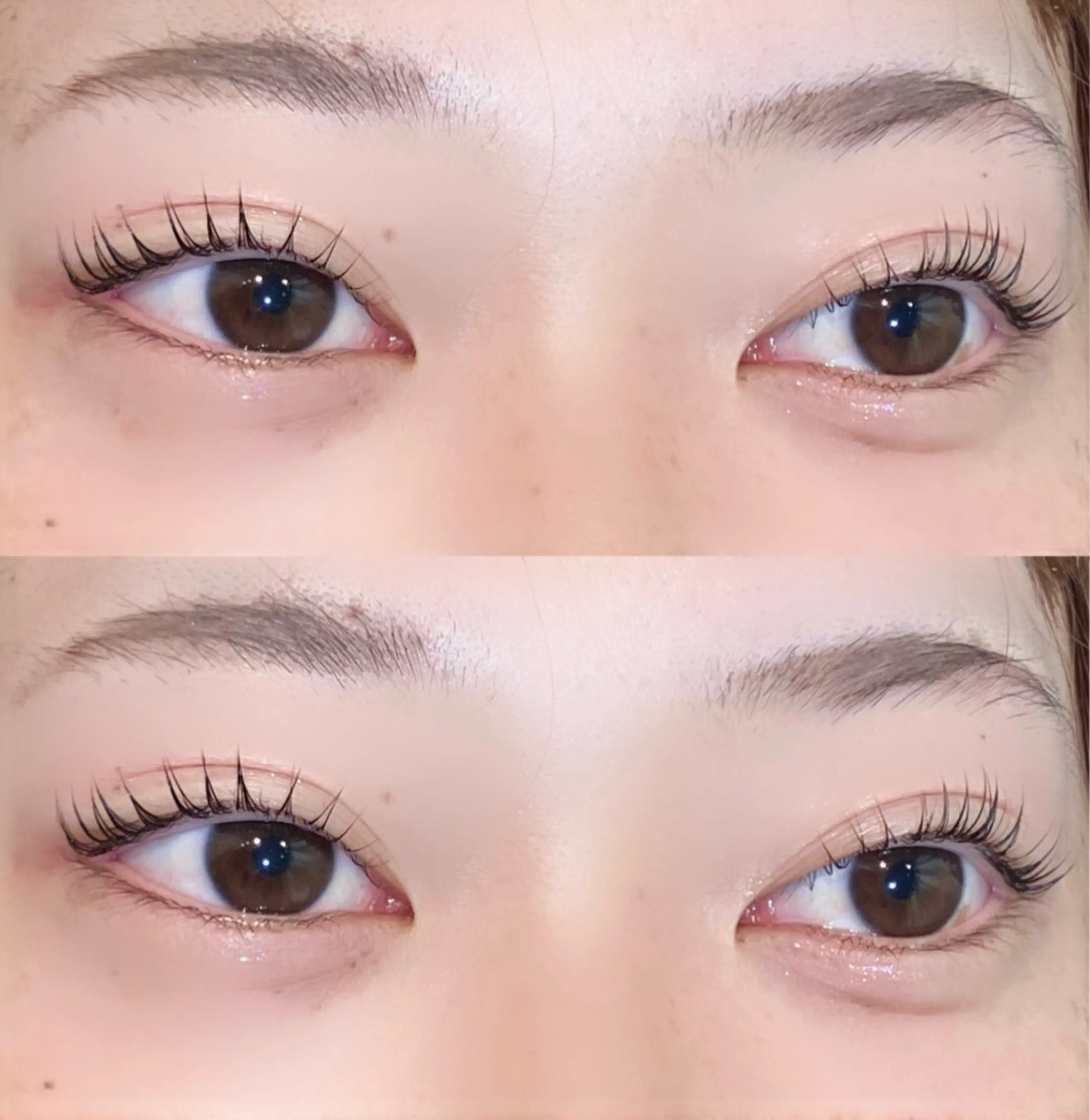 マツエク・マツパ 透明感カラー🎀／ 寒色カラー／マツエクのヘアスタイル