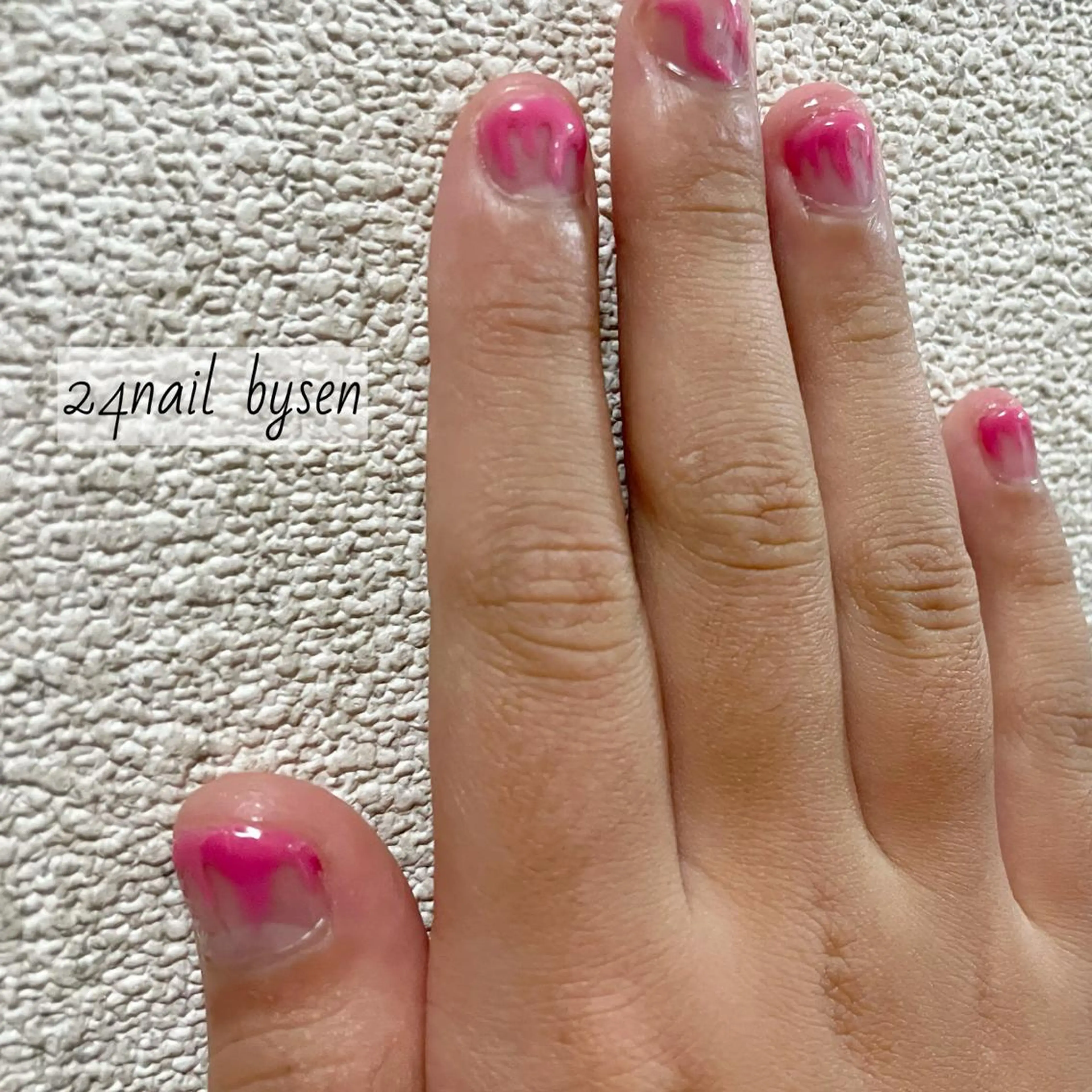 ネイル アートネイル クリアネイル ピンク Atelier by 24nail/Ayaのネイルデザイン