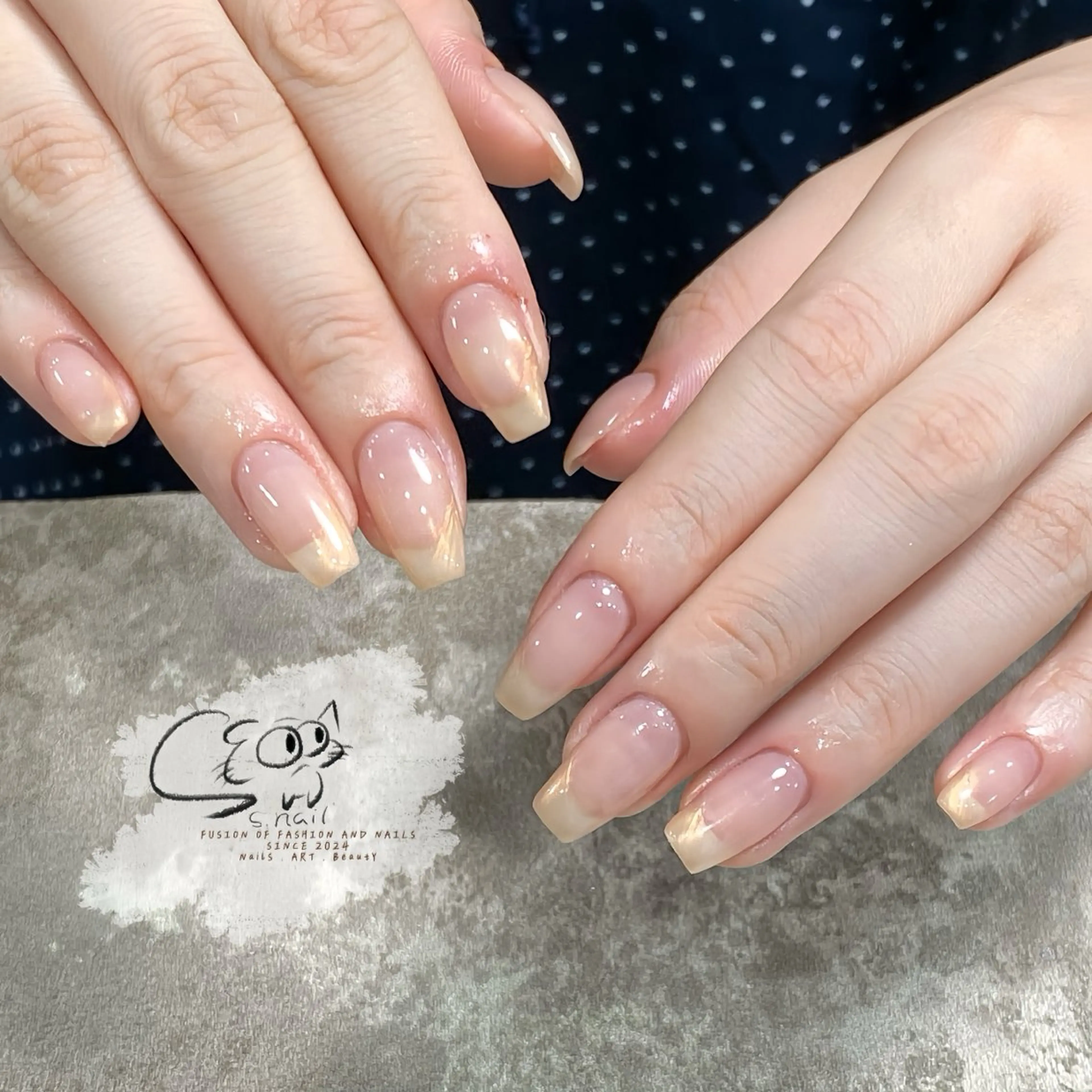 ネイル チークネイル フレンチネイル グラデーション マグネットネイル ワンカラーネイル S.nail _のネイルデザイン