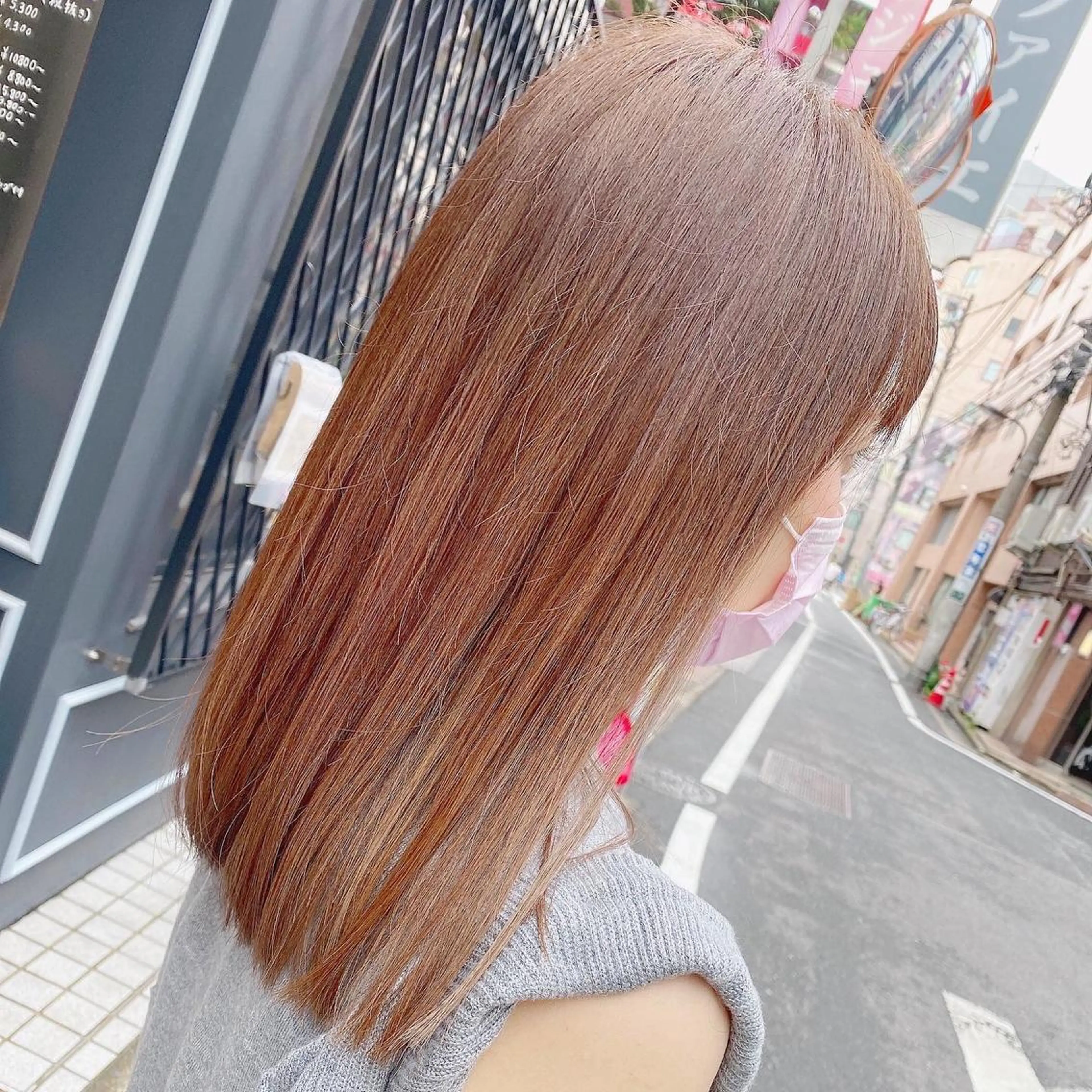 セミロング ラベンダーブラウン 髪質改善特化 安東駿介のヘアスタイル