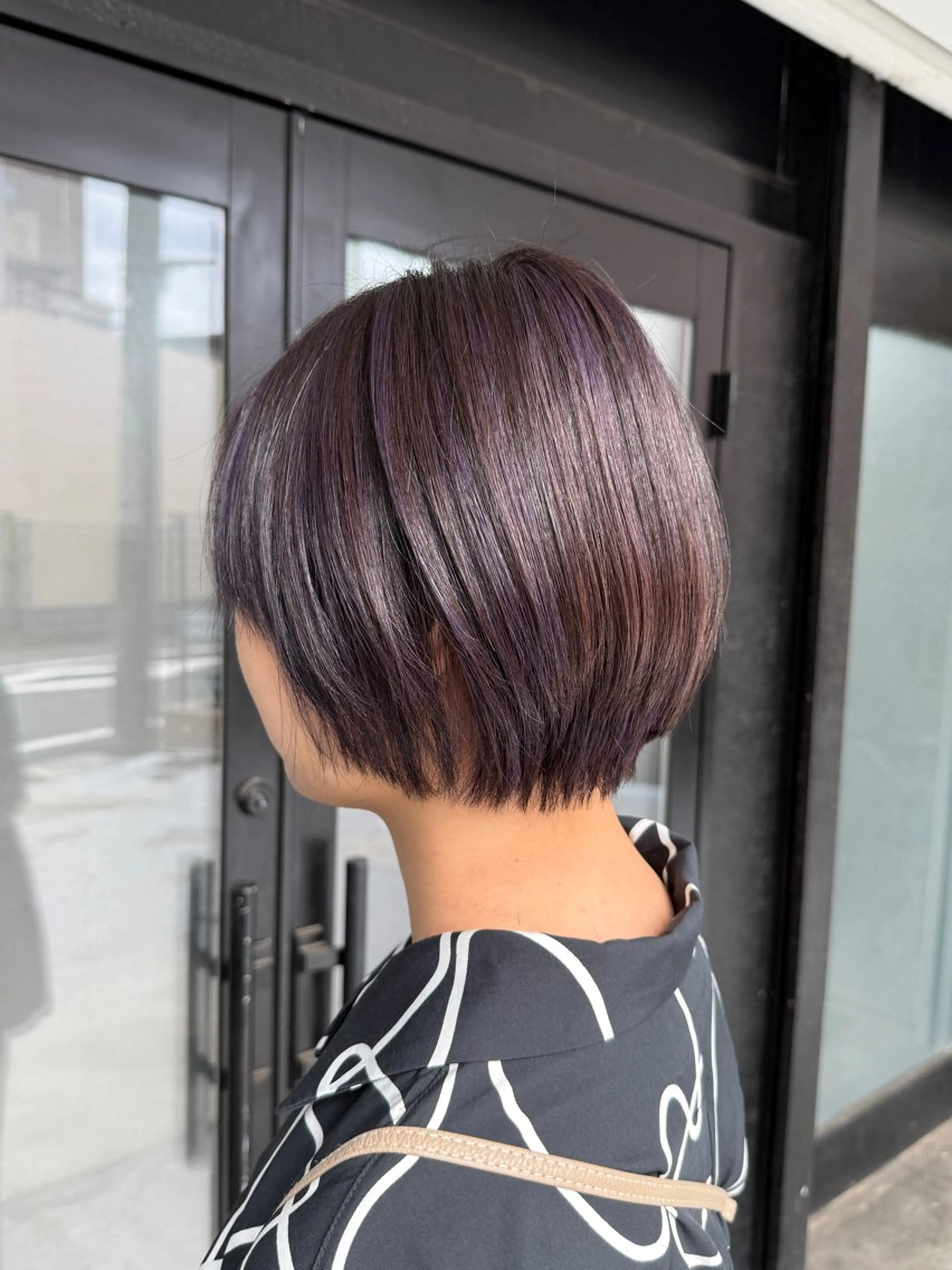 ショート カラー ヘアカラー トリートメント 透明感カラー/パーマ 🌀アオノのヘアスタイル