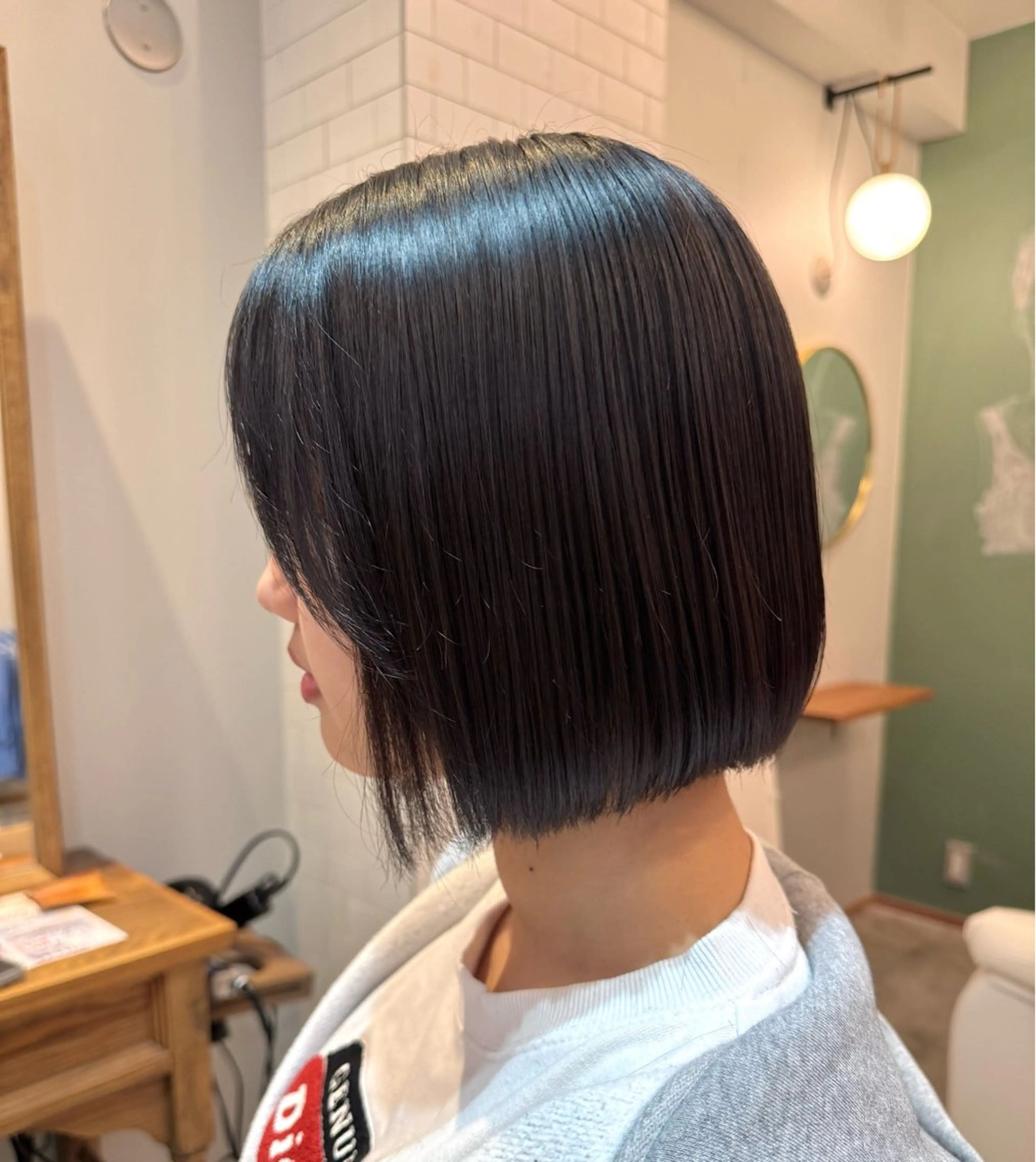 ミディアム 切りっぱなしボブ ボブ MIKIE ．のヘアスタイル