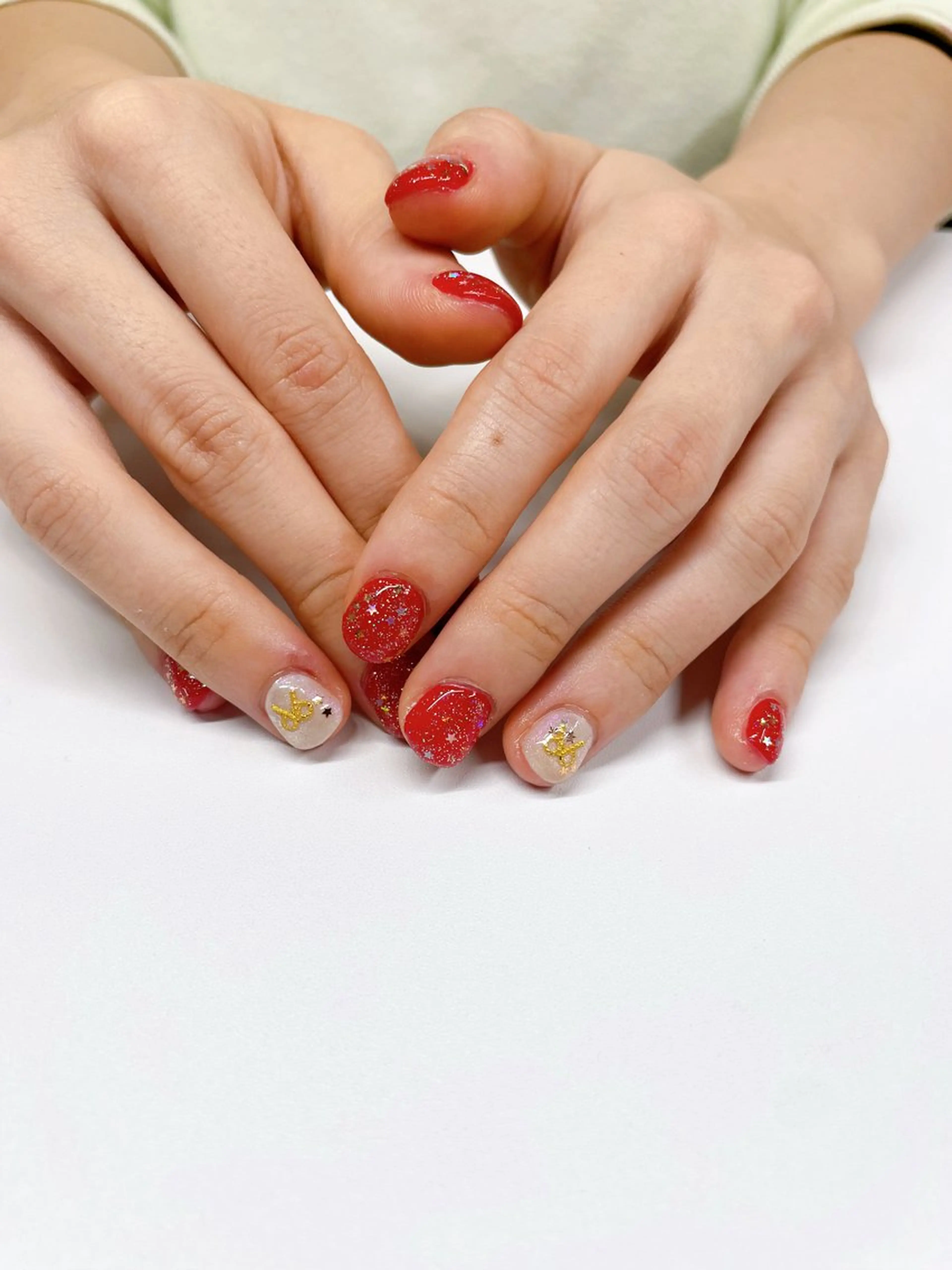 ネイル ジェルネイル ショートネイル ネイルサロン キュアリーネのネイルデザイン