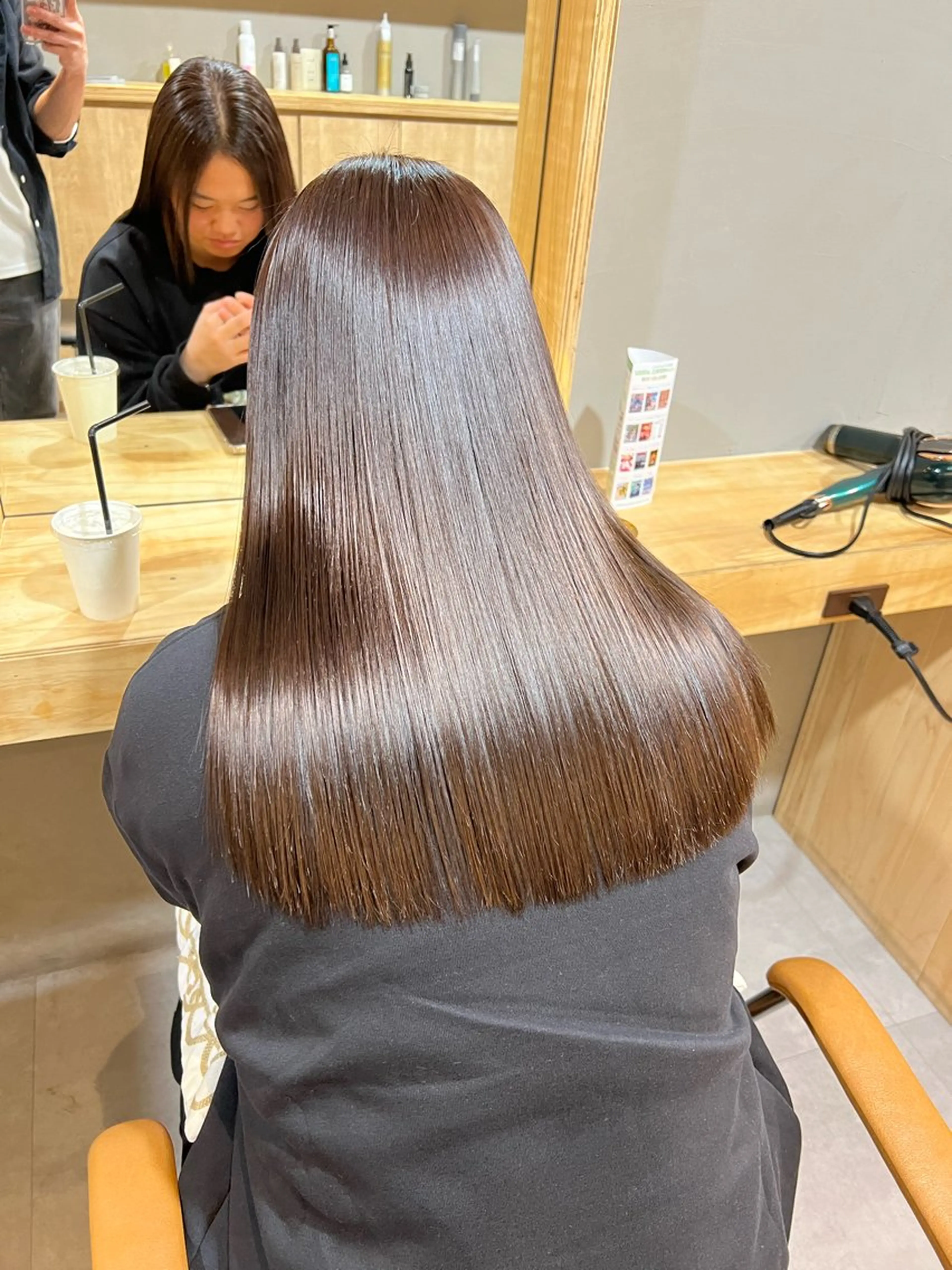 ロング カラー 髪質改善 縮毛矯正 神戸ボブ✂️ ioe三宮/田 伸佳のヘアスタイル