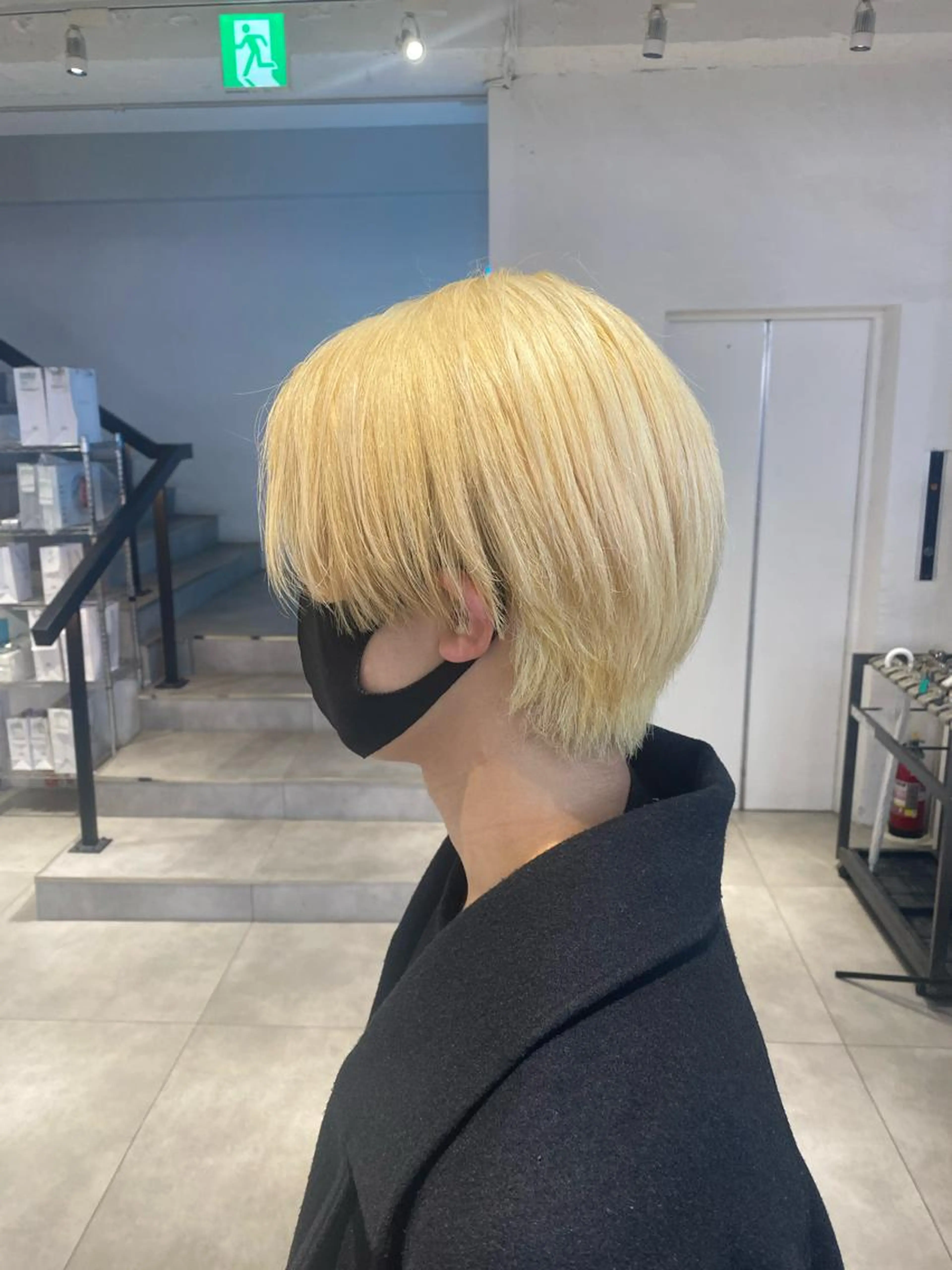 【メンズ限定クーポン】ブリーチ有りダブルカラー🟣の写真