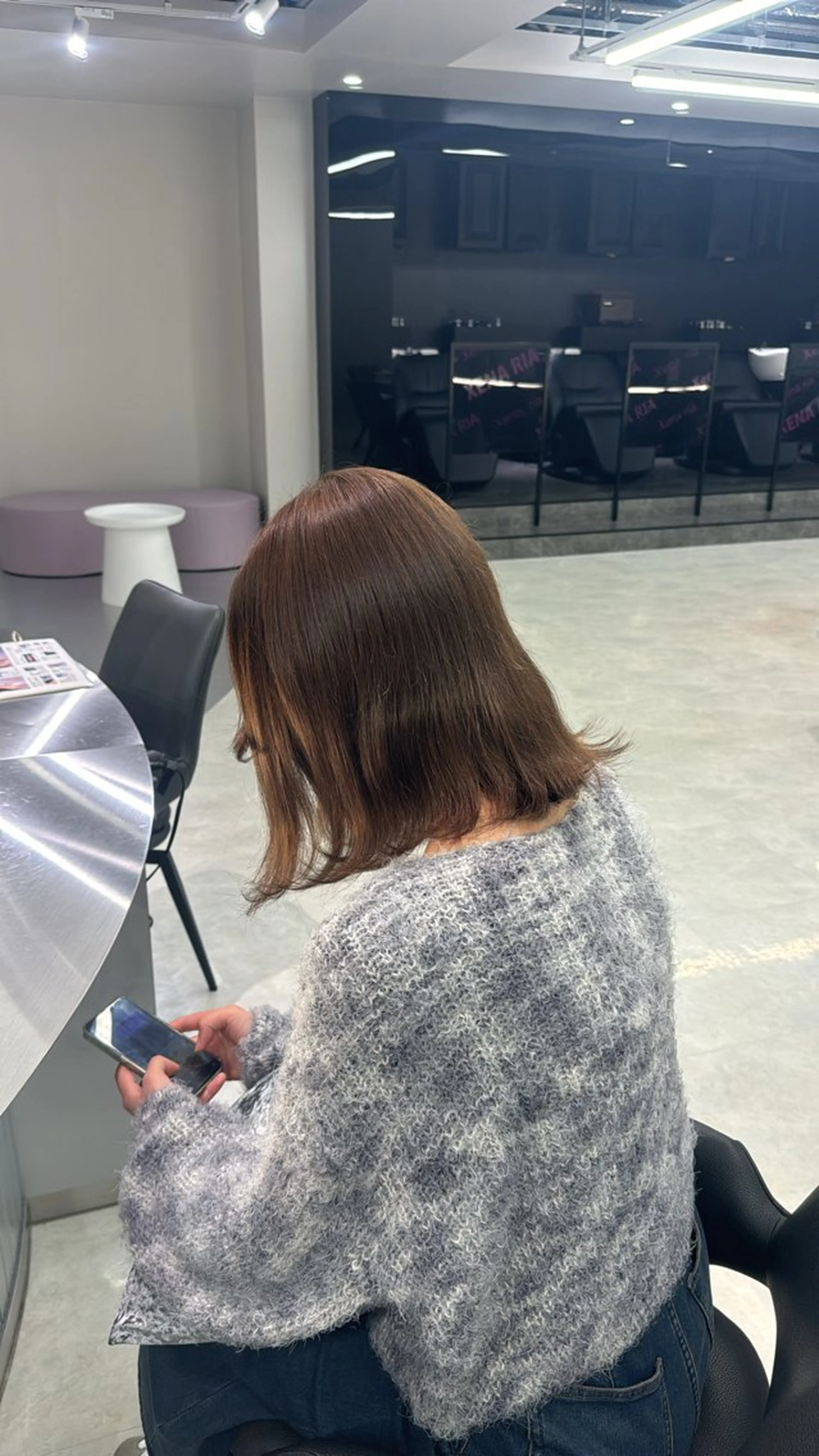 ミディアム カラー ozaki renaのヘアスタイル