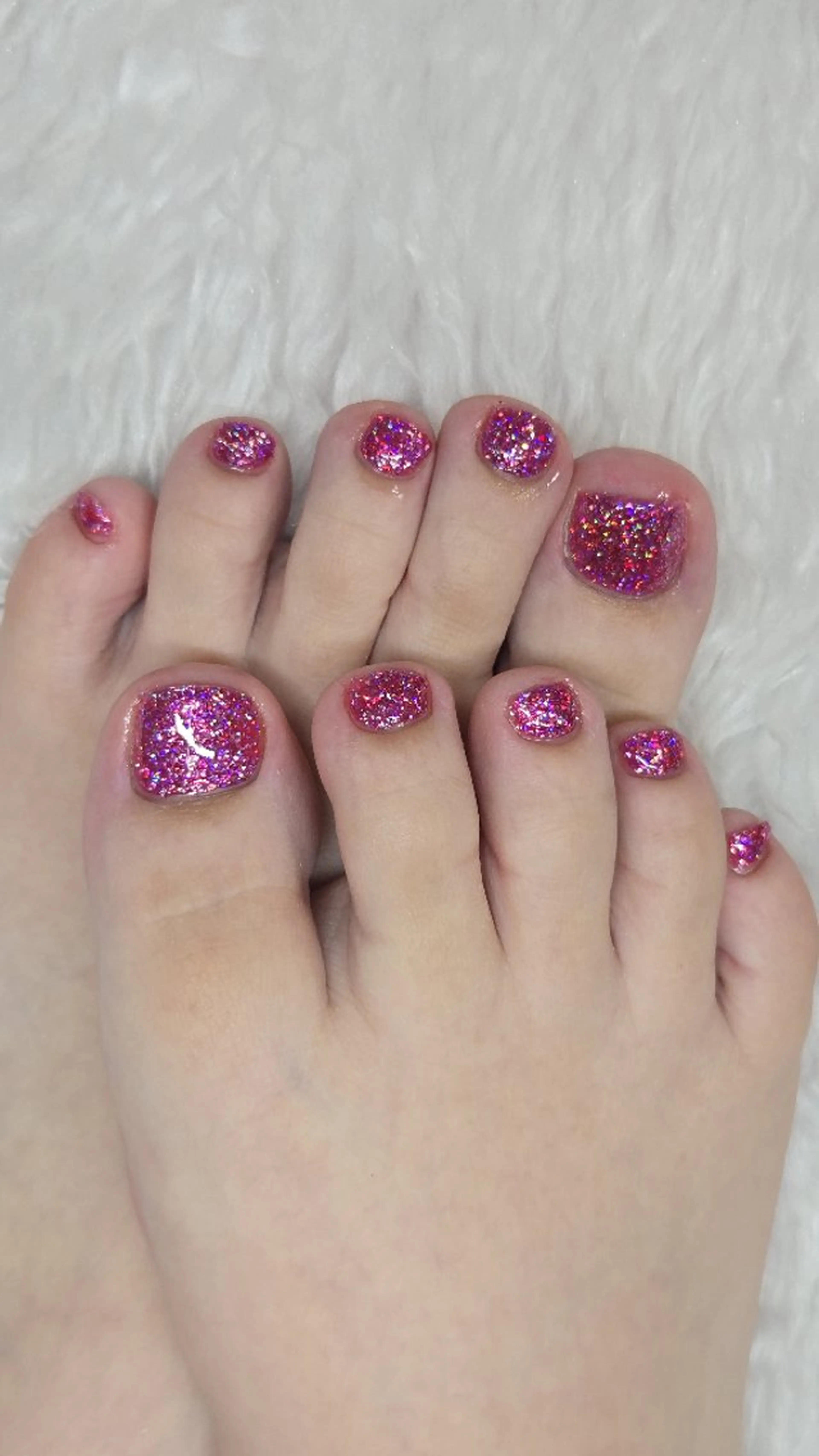 ネイル ピンク フットネイル ネイルサロンベルティ .ひとみのネイルデザイン