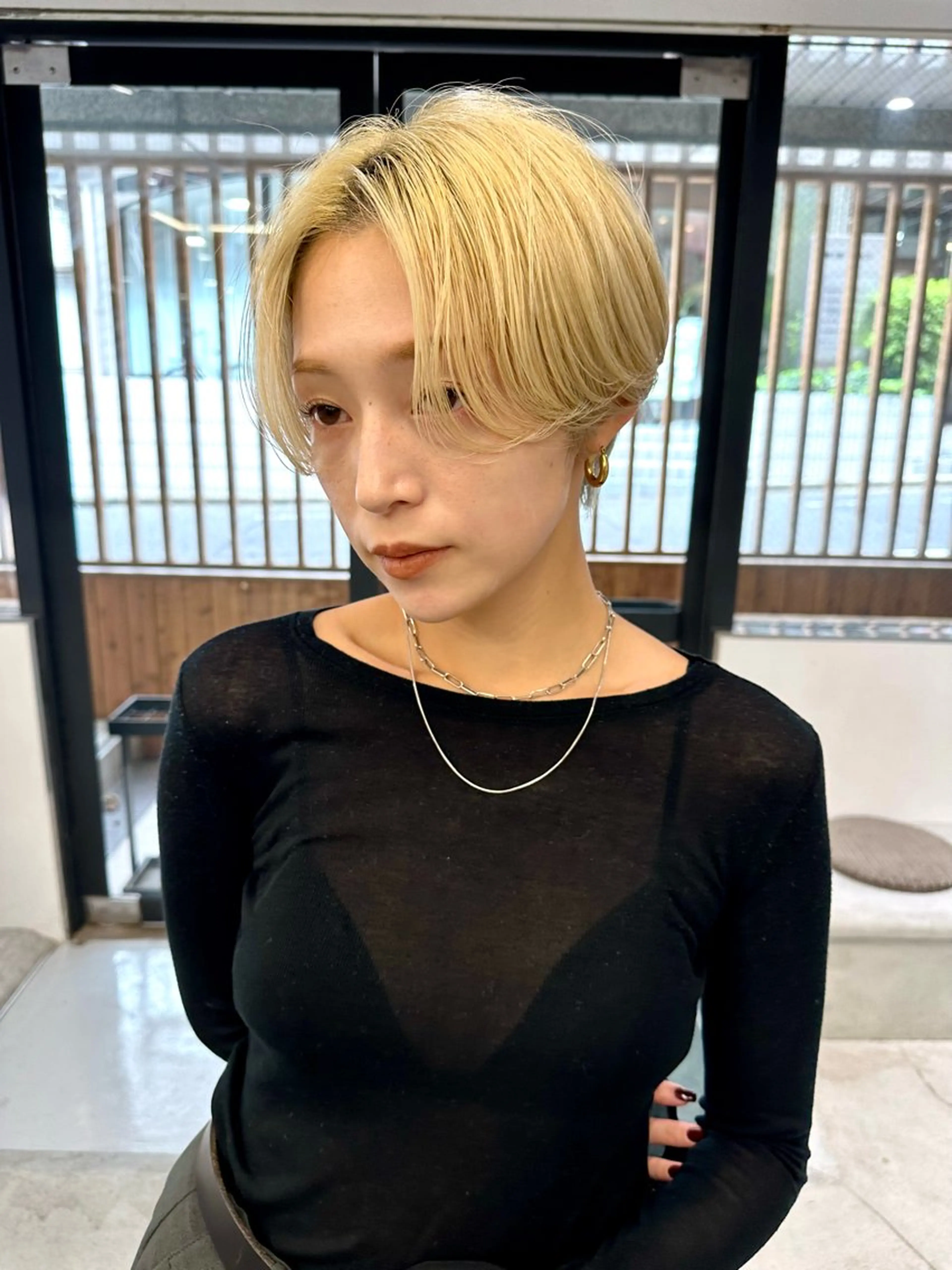 ショート カット ヘアカラー 骨格診断で絶対可愛い ✨丸みショート✨凌弥のヘアスタイル