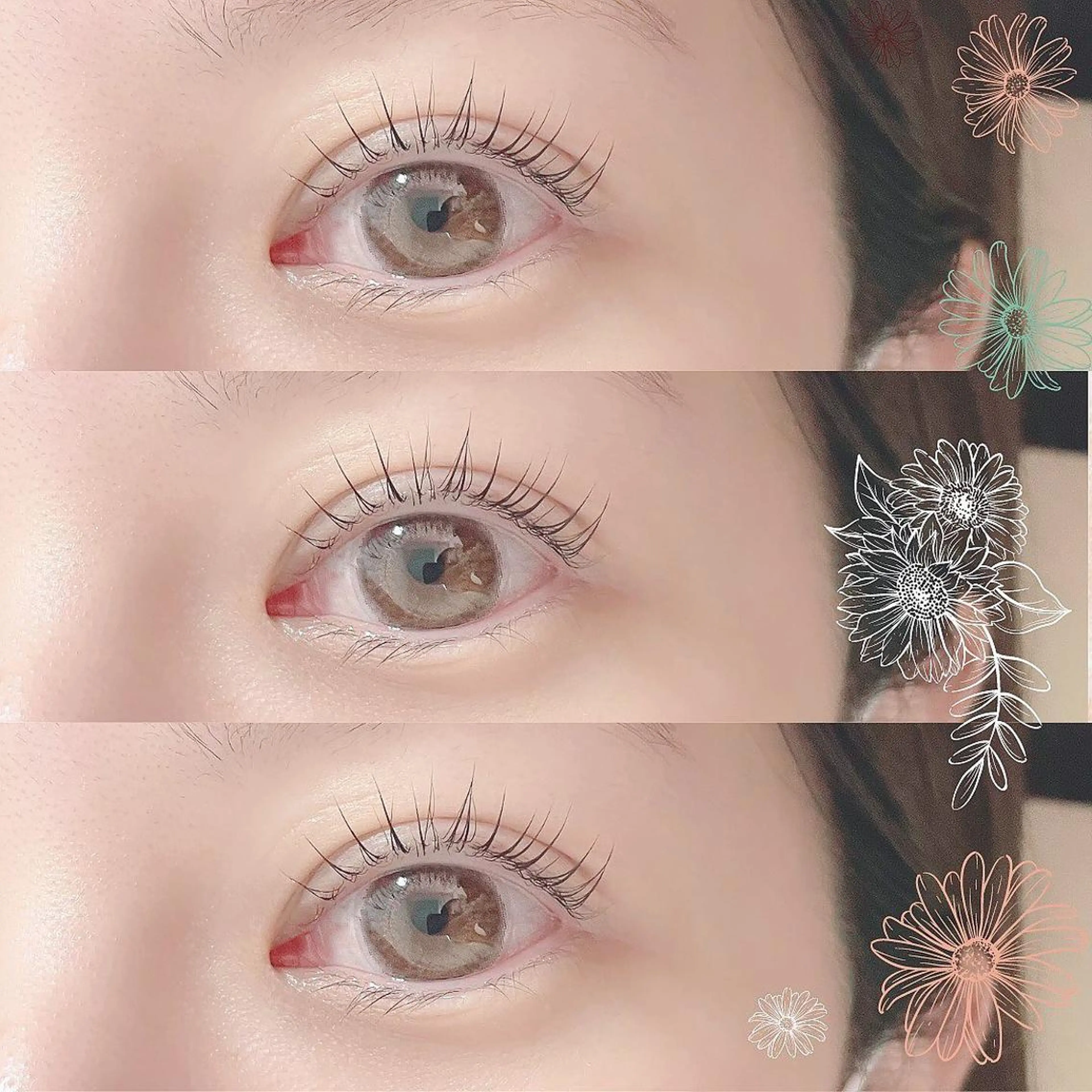 マツエク・マツパ パリジェンヌラッシュリフト まつげパーマ 下まつげエクステ 一重×まつ毛パーマ ボリュームラッシュ Mon mignonのマツエク・マツパデザイン