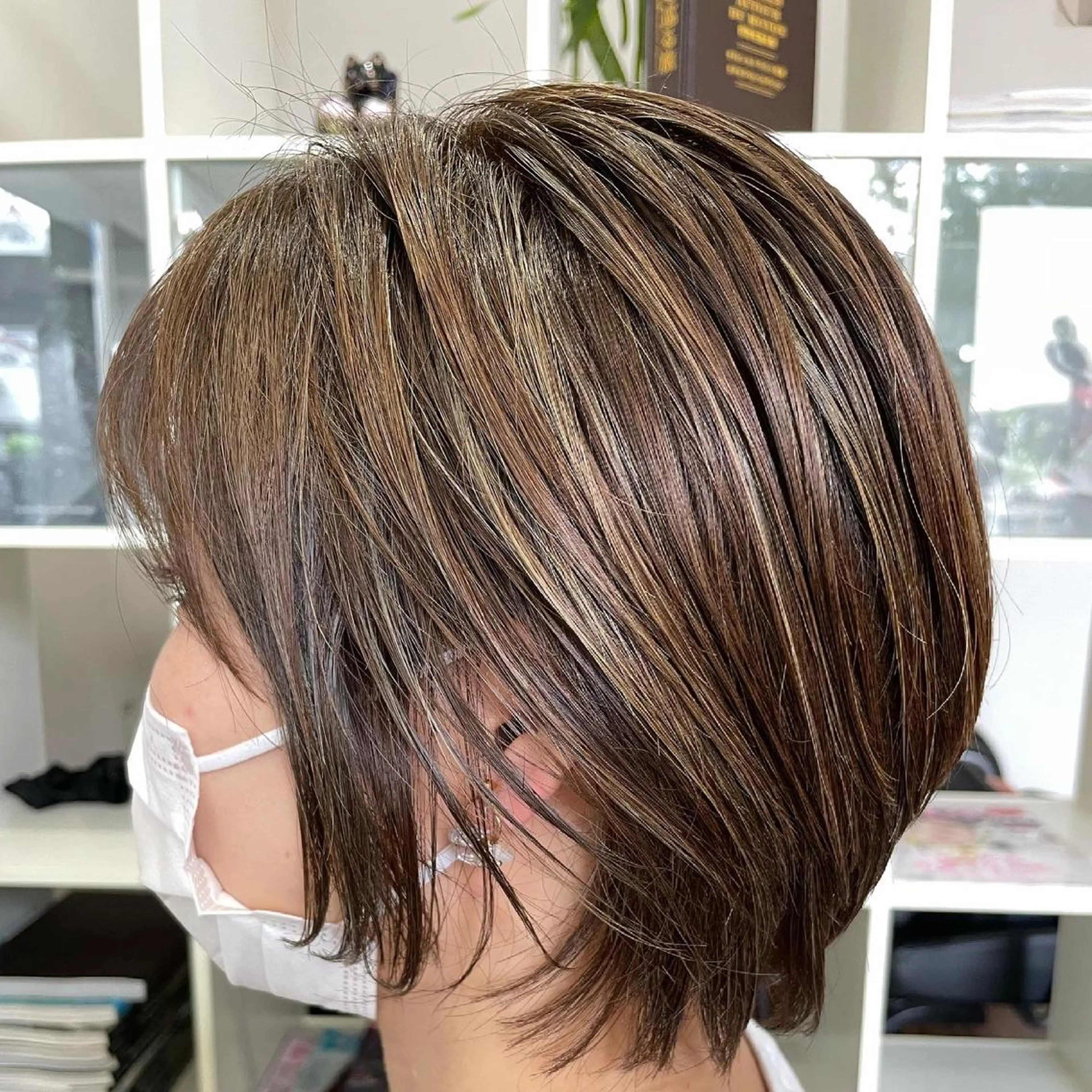 ショート ハイライト シンヤヘアーズ 泉大津本店のヘアスタイル