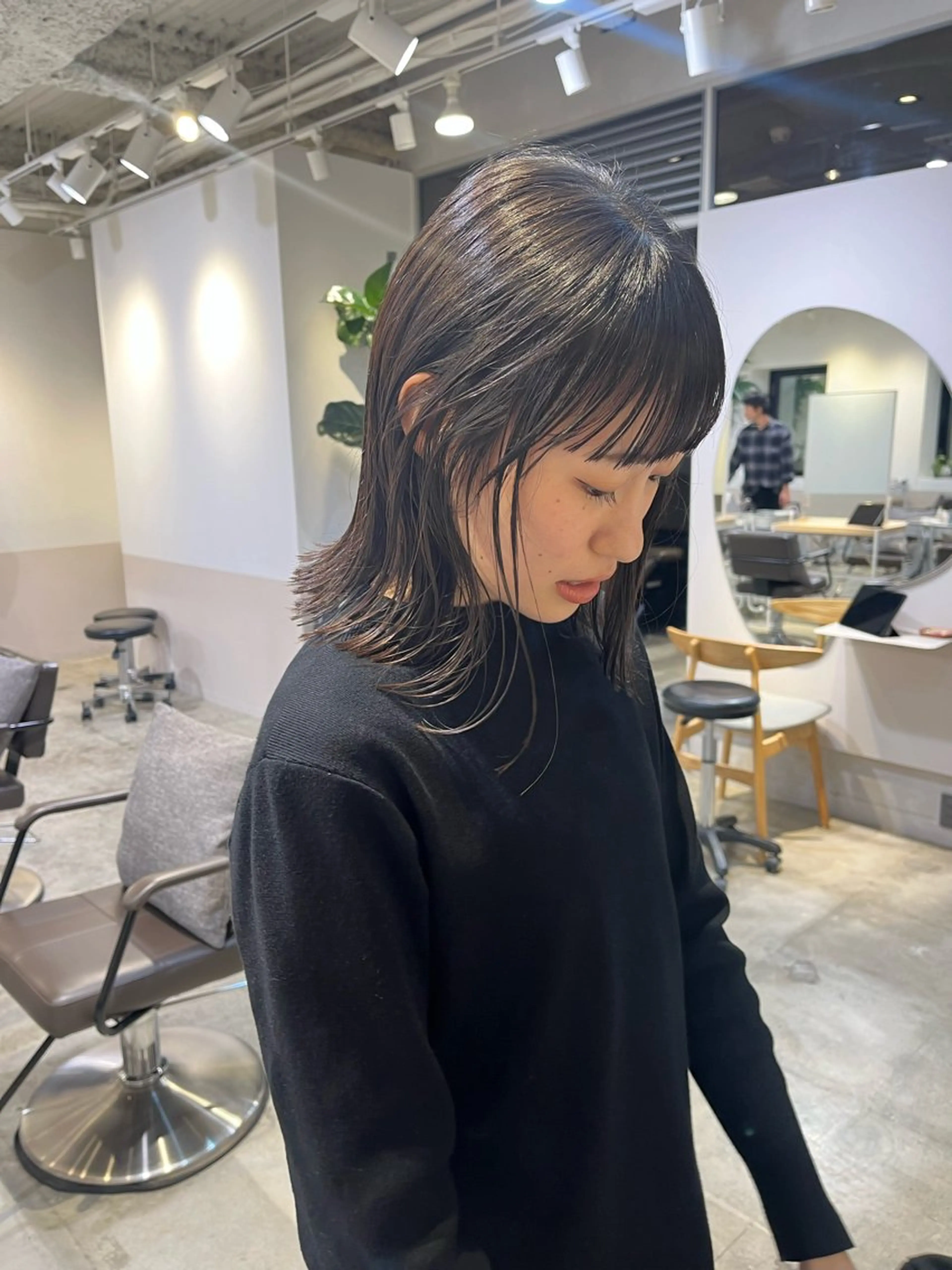 ミディアム 外ハネヘア 宮城 星のヘアスタイル