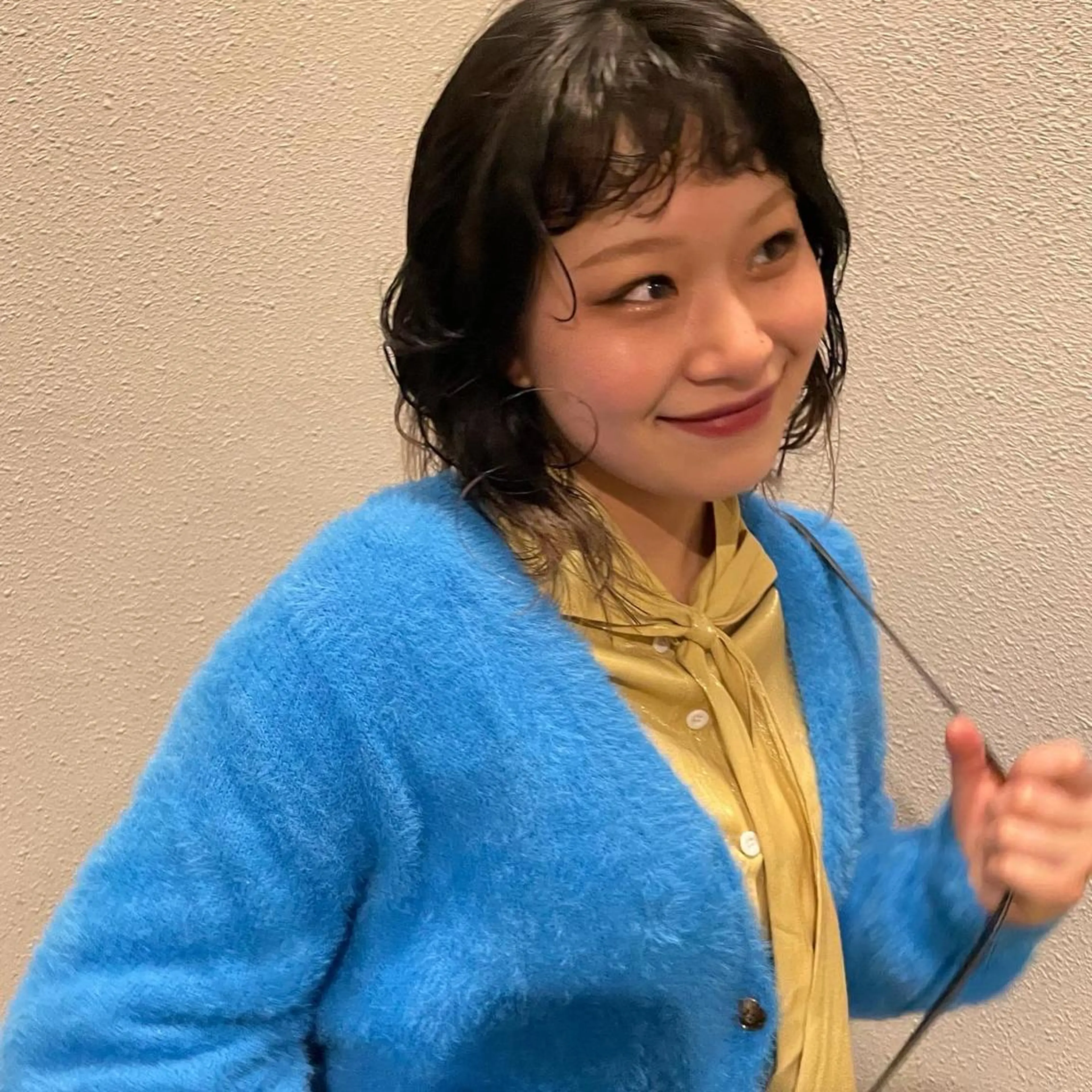 ミディアム パーマ パーマ レイヤー/ブリーチ ♥️【木坂 桃歌】のヘアスタイル