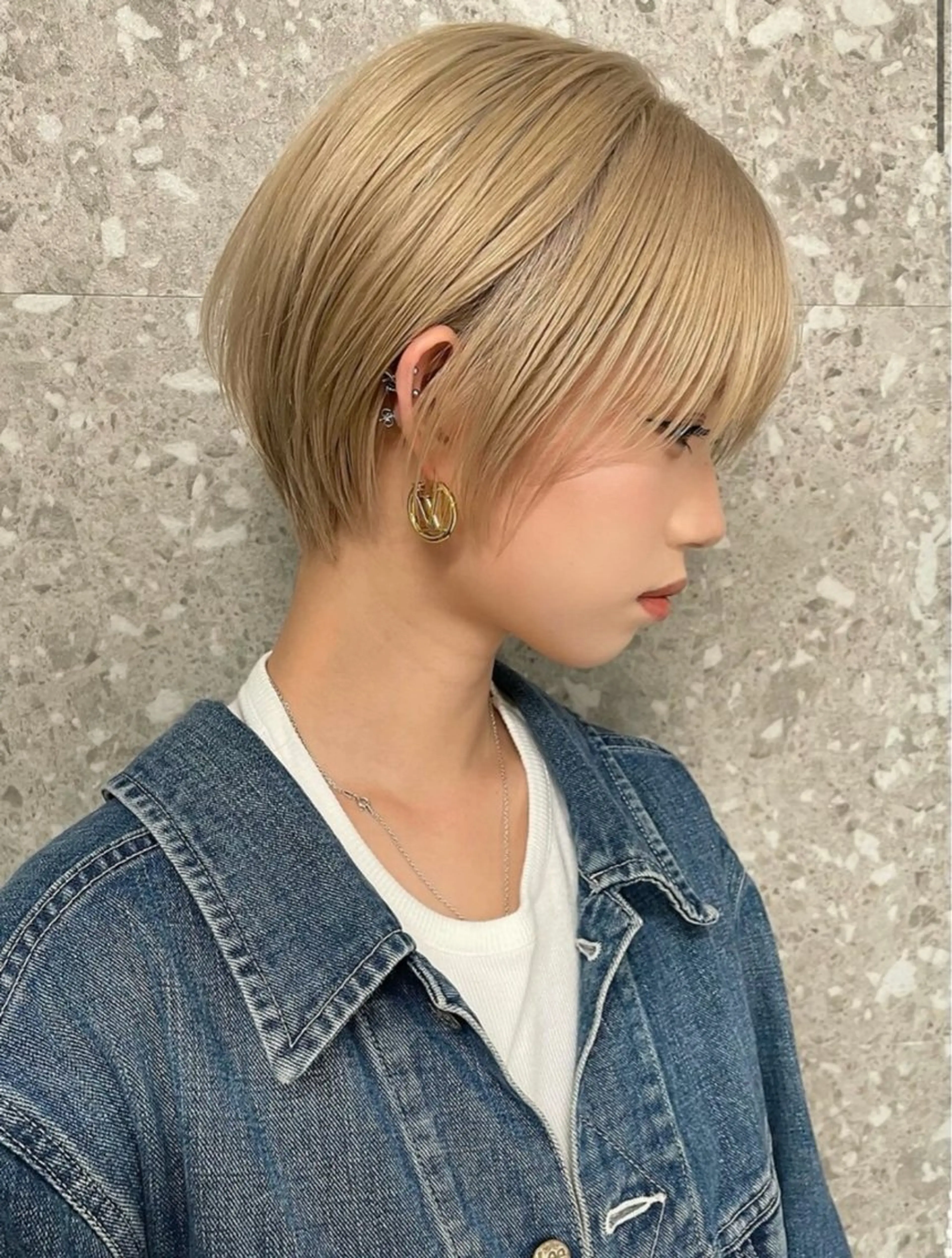 ショート ショートボブ 丸みショート ボブ ショートヘア メンズパーマ 名古屋/水谷颯のヘアスタイル